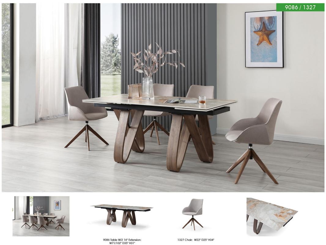 

                    
Buy Brown Ceramic Top Dining Table w/Extensions ESF 9086 MADE IN ITALY Modern
