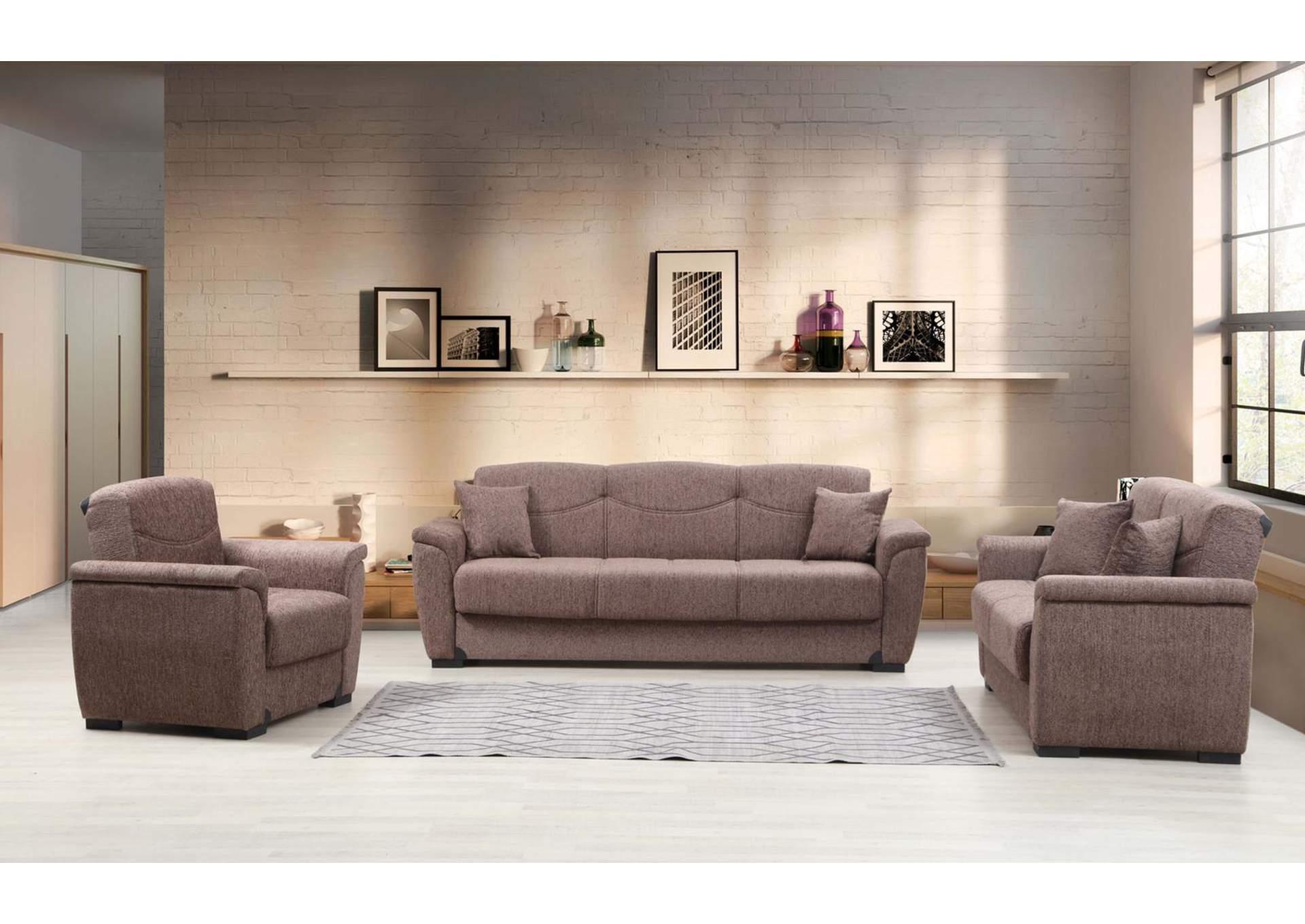 

                    
Alpha Furniture Everly Sofa Brown Fabric Purchase 
