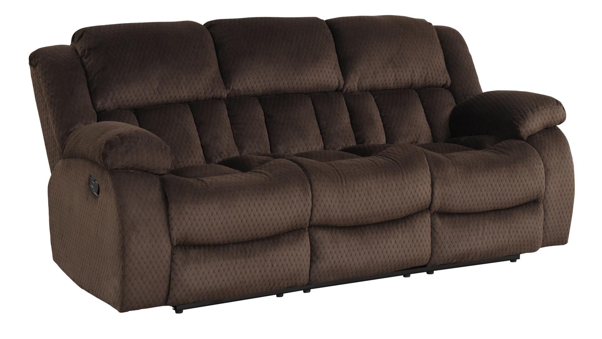 Contemporary, Modern Recliner Sofa ARMADA Brown ARMADA-BR--S in Brown Chenille