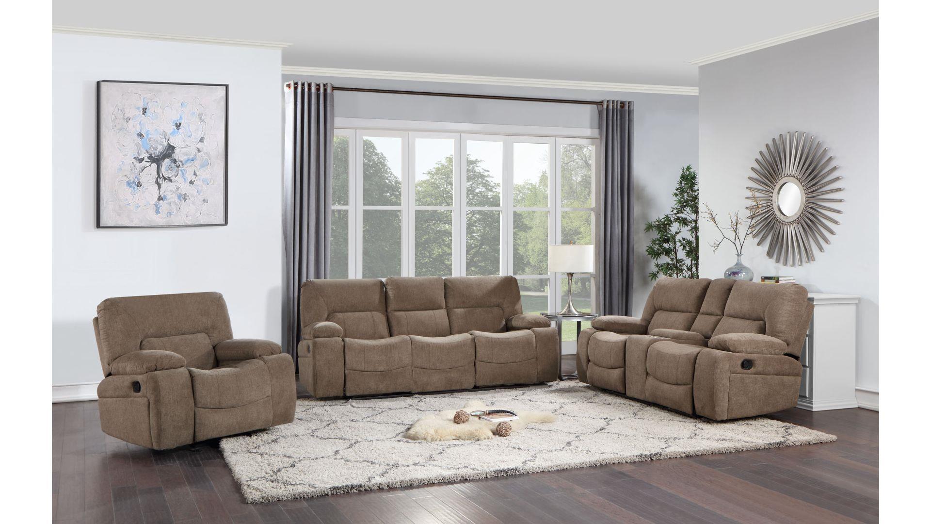 

                    
Galaxy Home Furniture OHIO-BR Recliner Sofa Set Brown Chenille Purchase 
