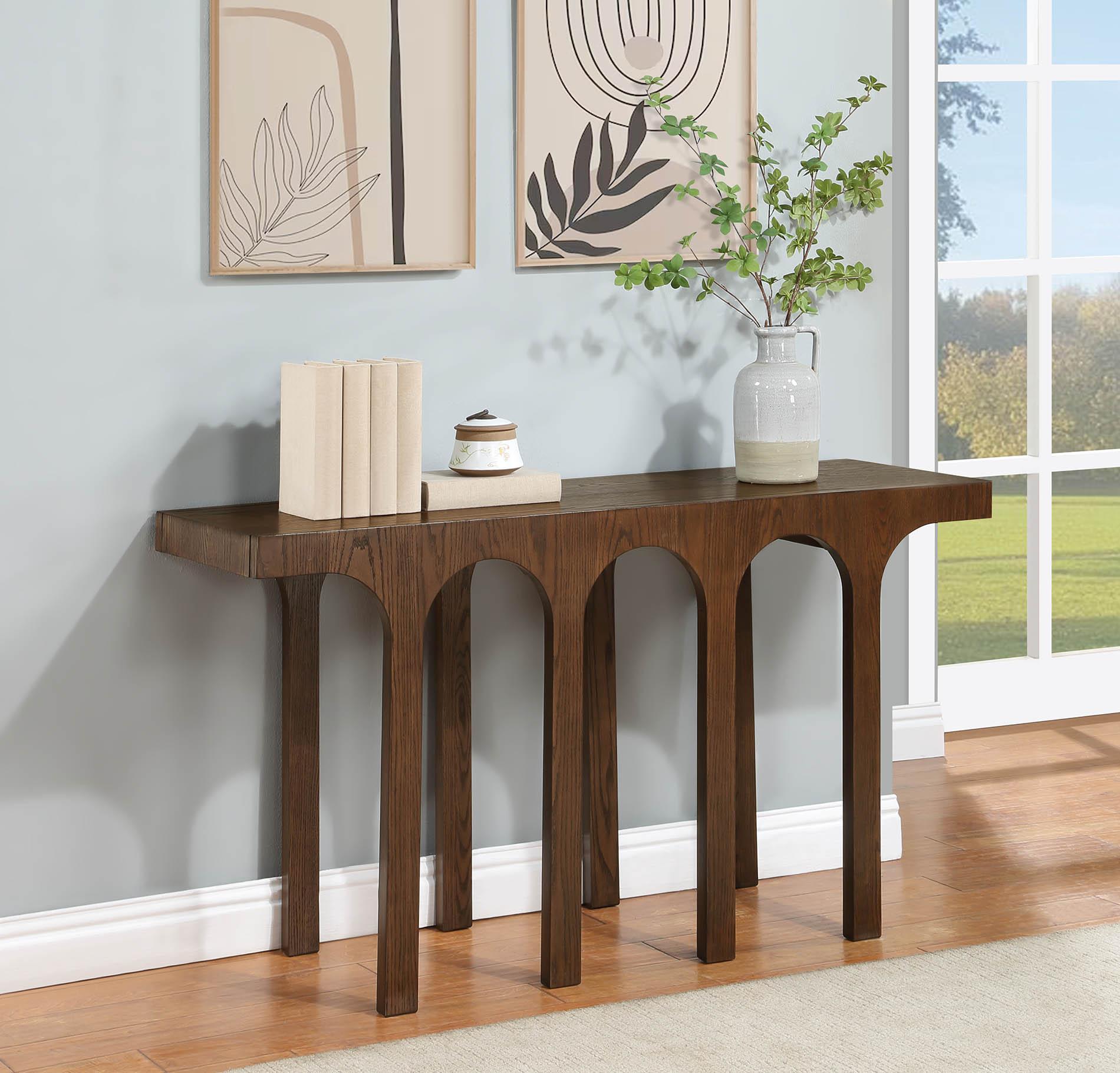 

    
Brown Console Table WESTFIELD 99075Brown-T Meridian Modern
