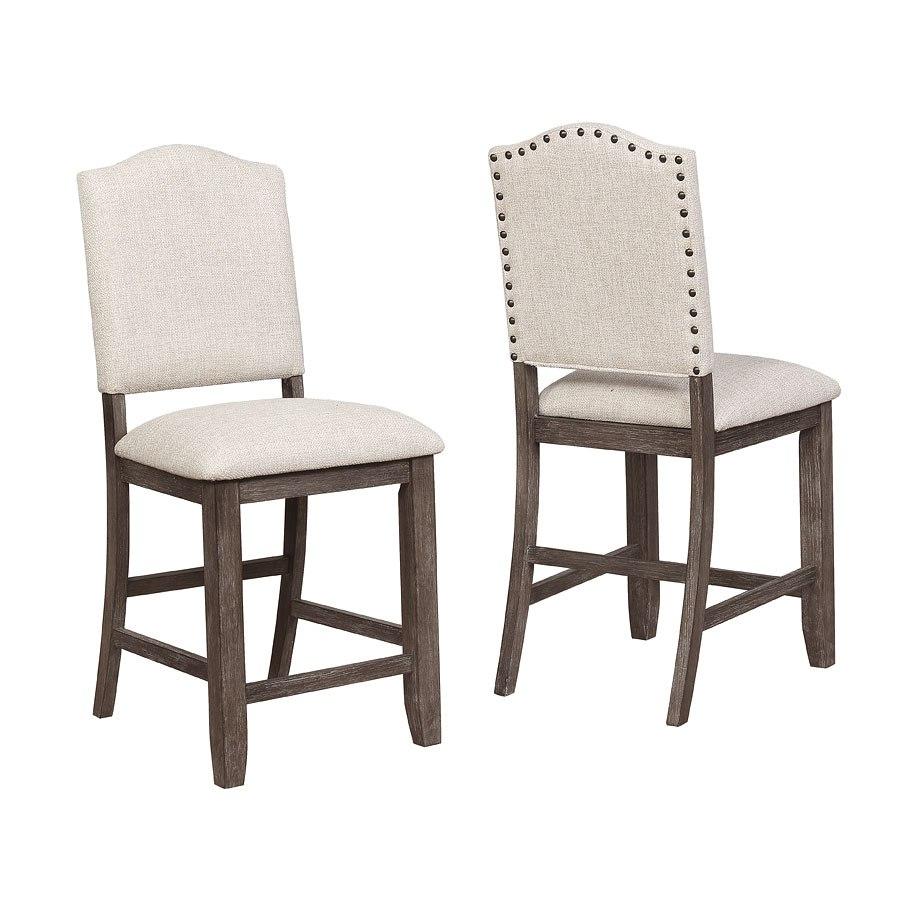 

    
Brown & Cream Counter Chair Set by Crown Mark Regent 2772S-24-2pcs
