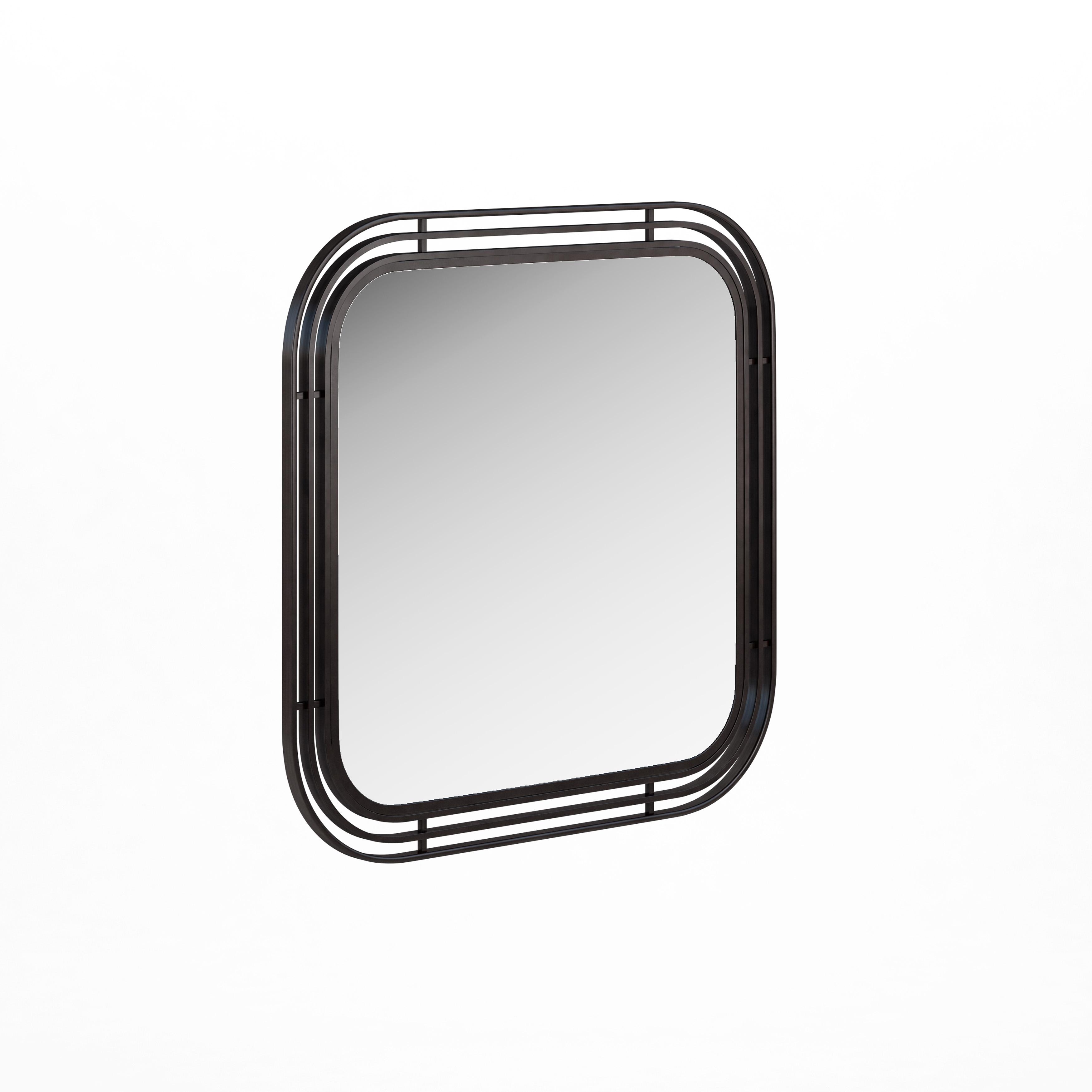 

                    
Buy Brown Dresser + Black Metal Frame Mirror Set by A.R.T. Furniture Portico
