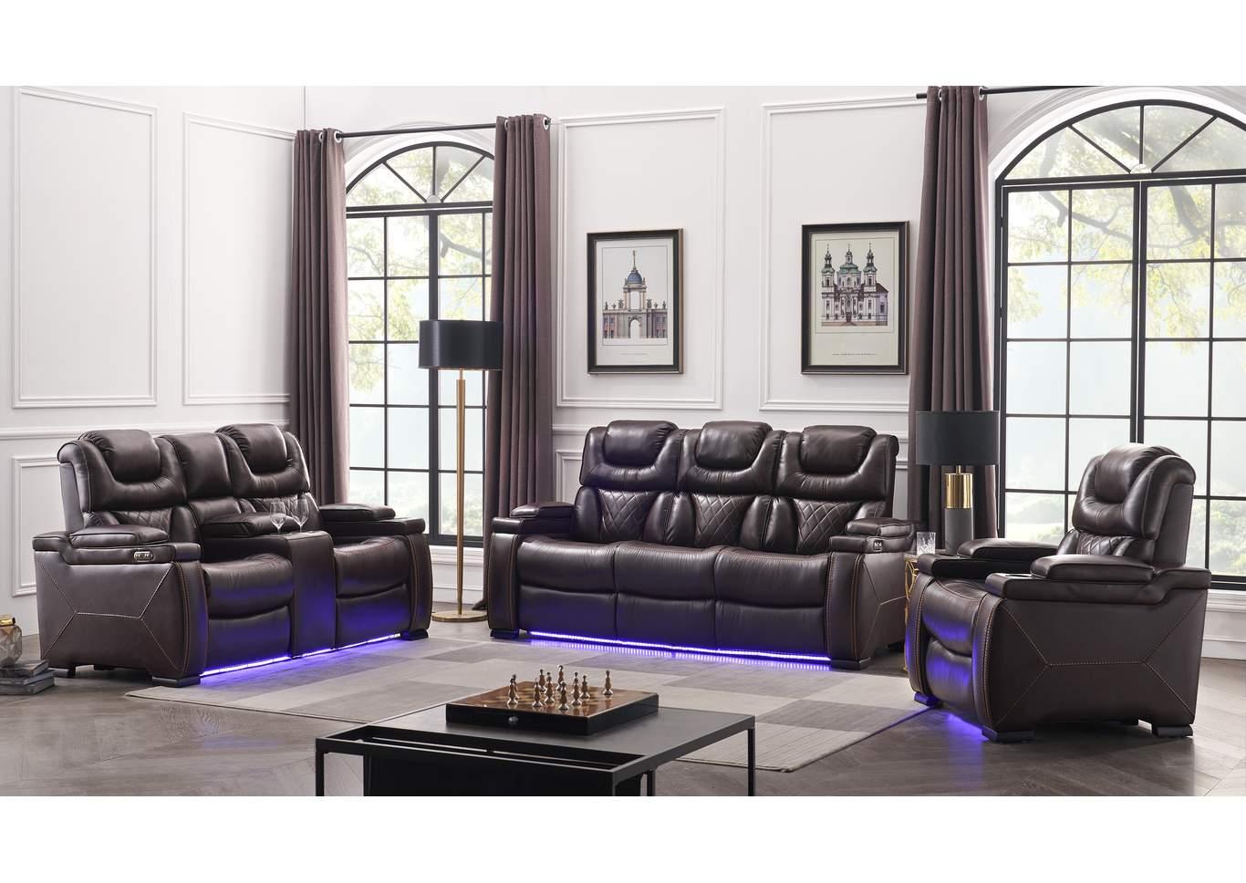 

    
Galaxy Home Furniture LEXUS Recliner Loveseat Brown GHF-808857855565
