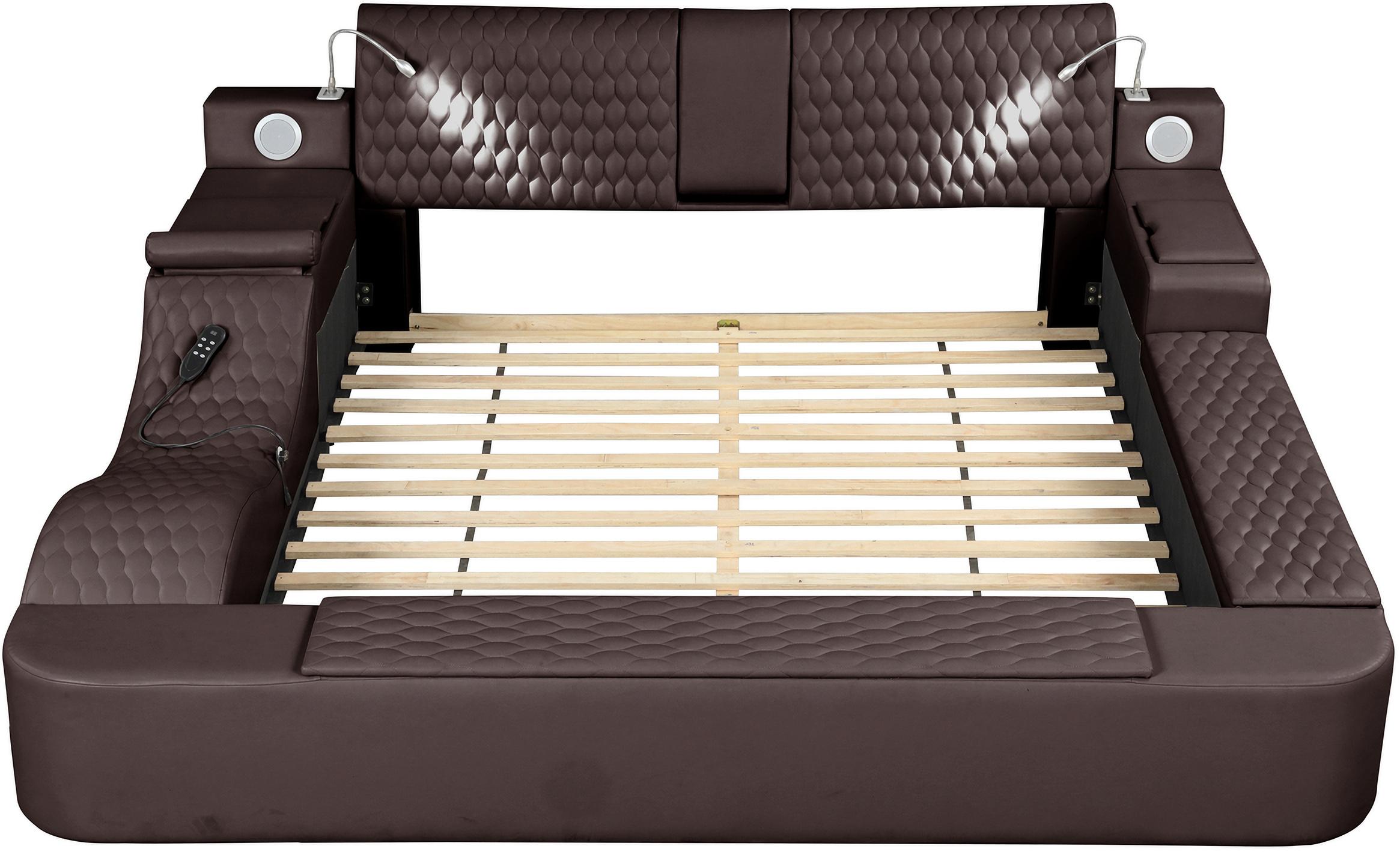 

    
ZOYA-BR-EK Brown Eco Leather Smart Multifunctional King Bed ZOYA Galaxy Home Contemporary
