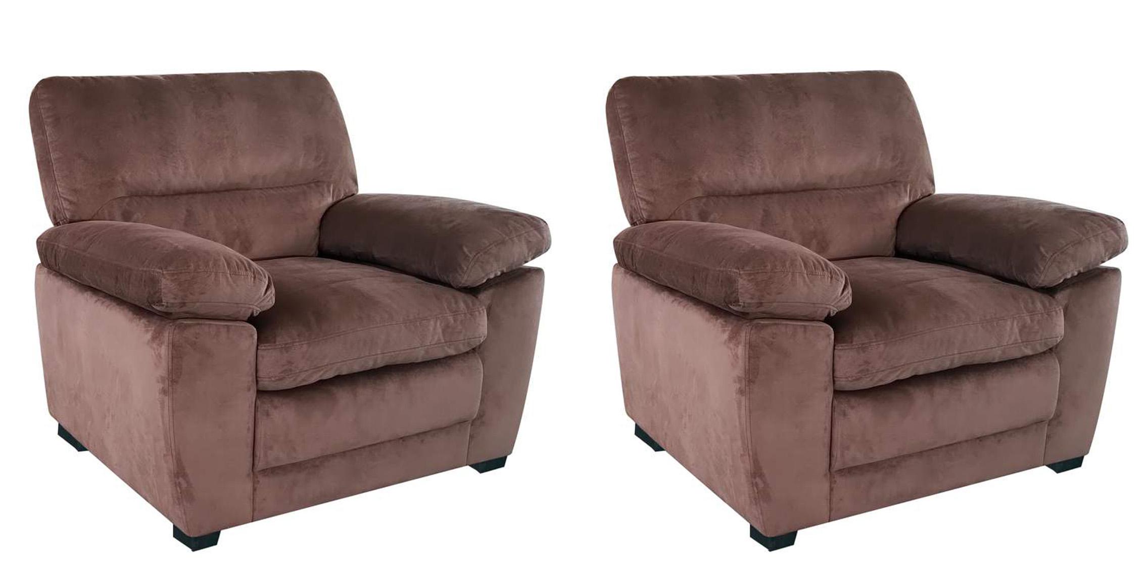 Contemporary, Modern Arm Chair Set MAXX GHF-808857523242-Set-2 in Brown Fabric