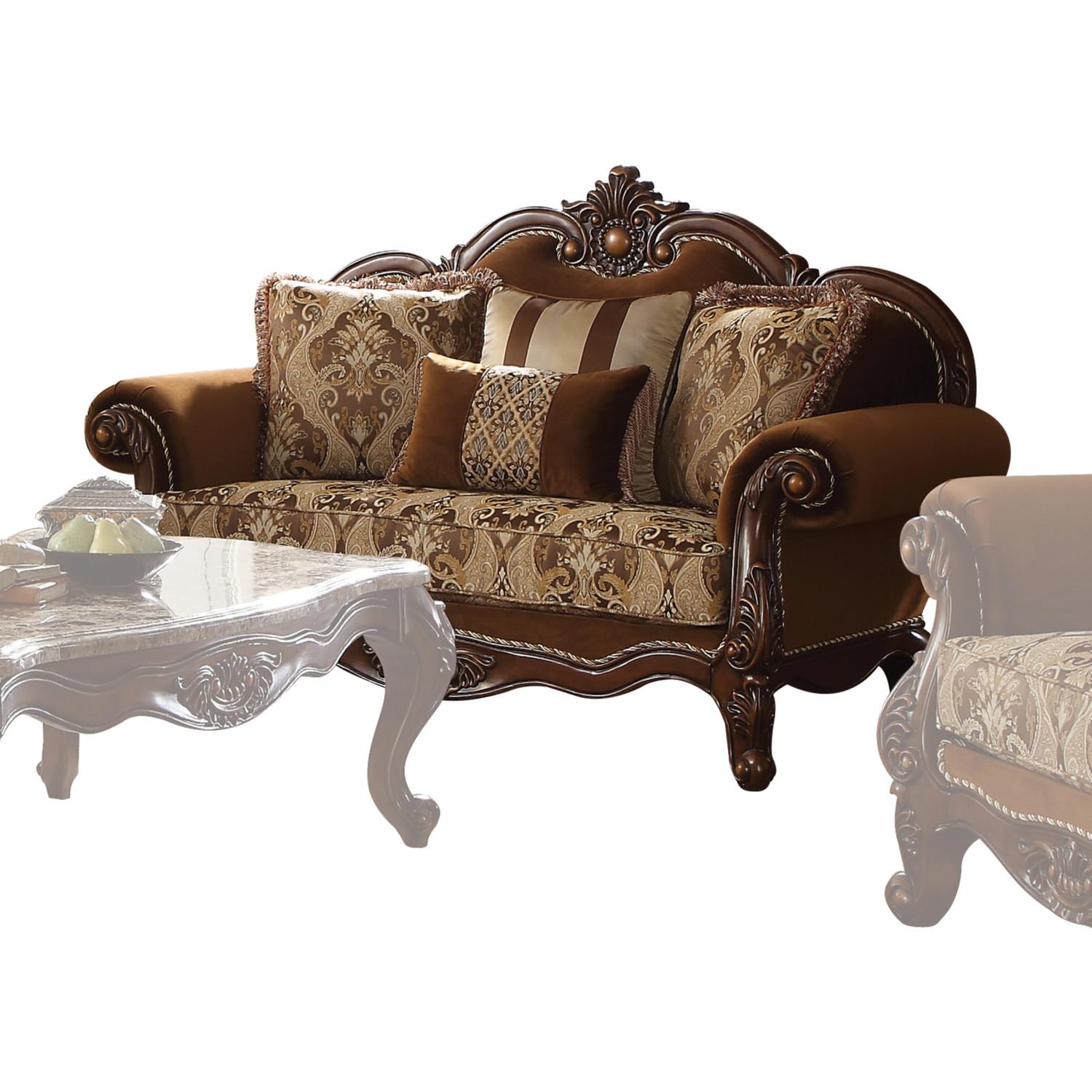 

    
Acme Furniture Jardena 50655 Sofa Set Oak/Cherry/Brown 50655-Set-2Jardena
