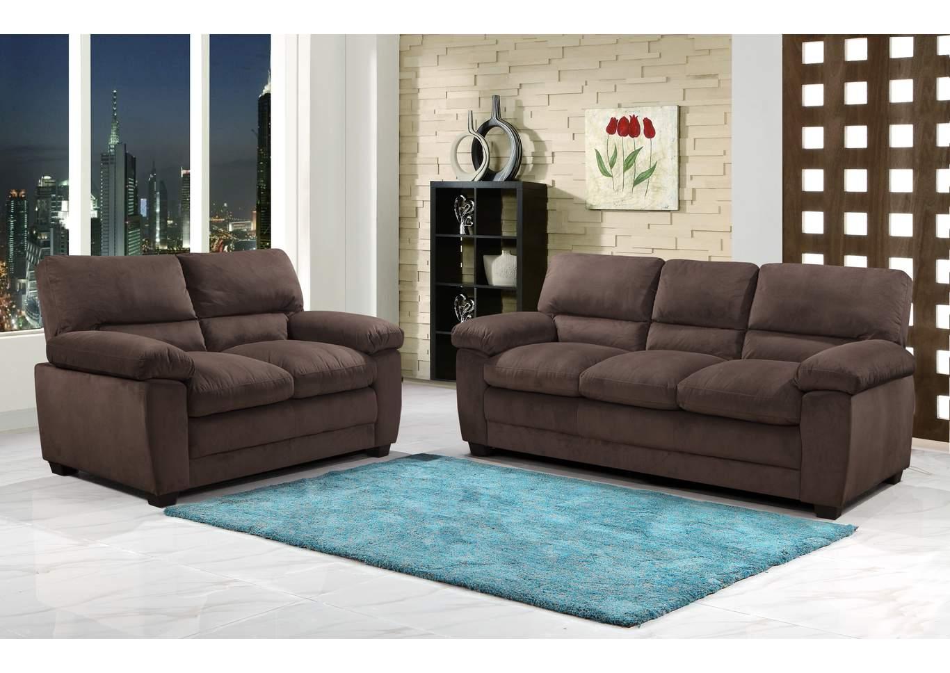 Contemporary, Modern Sofa Set MAXX GHF-808857533319 in Brown Fabric