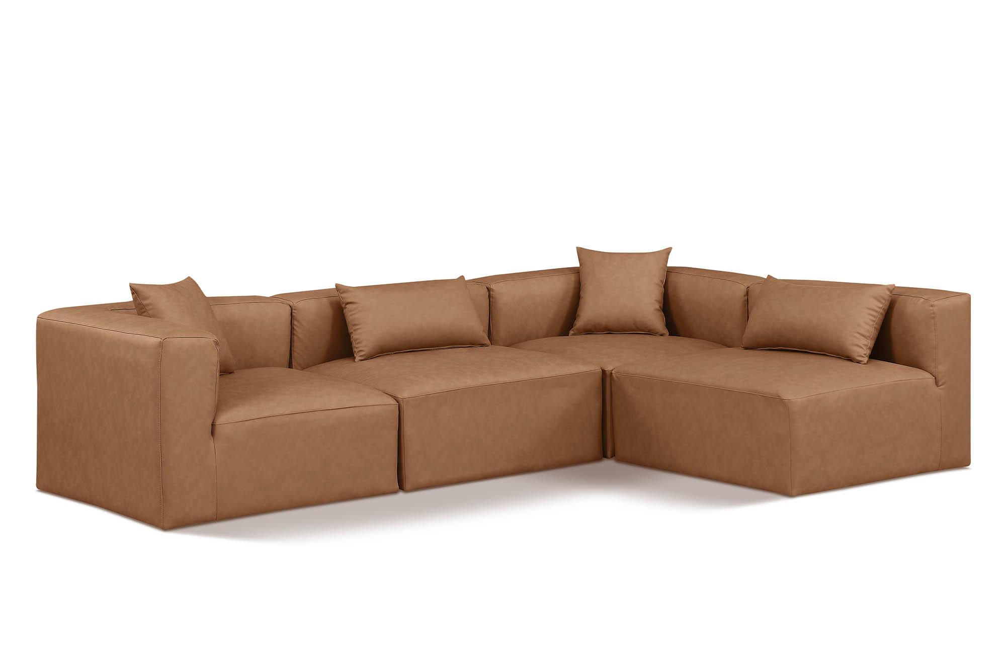 

    
Brown Faux Leather Modular Sectional CUBE 668Brown-Sec4B Meridian Contemporary
