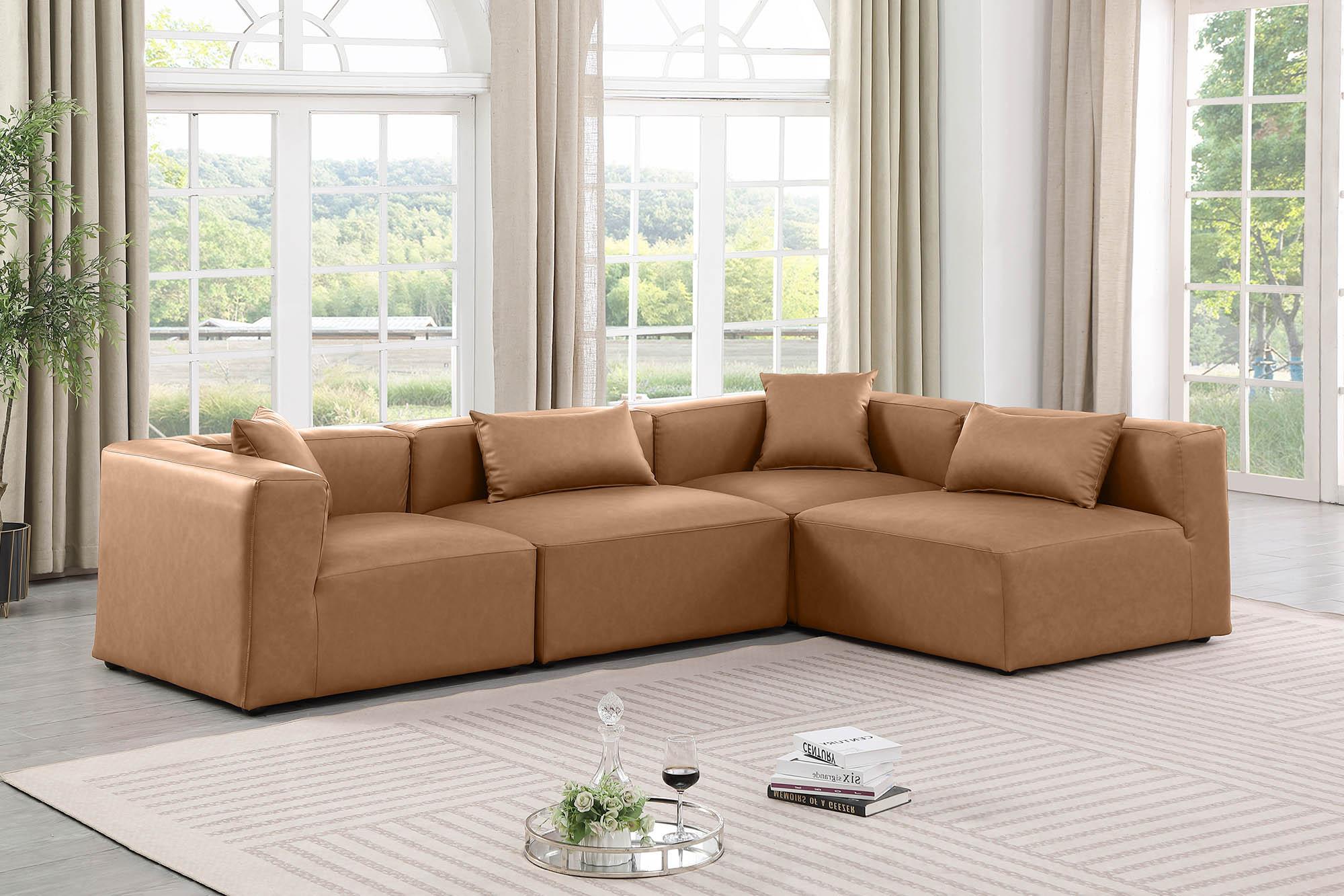 

    
Brown Faux Leather Modular Sectional CUBE 668Brown-Sec4B Meridian Contemporary
