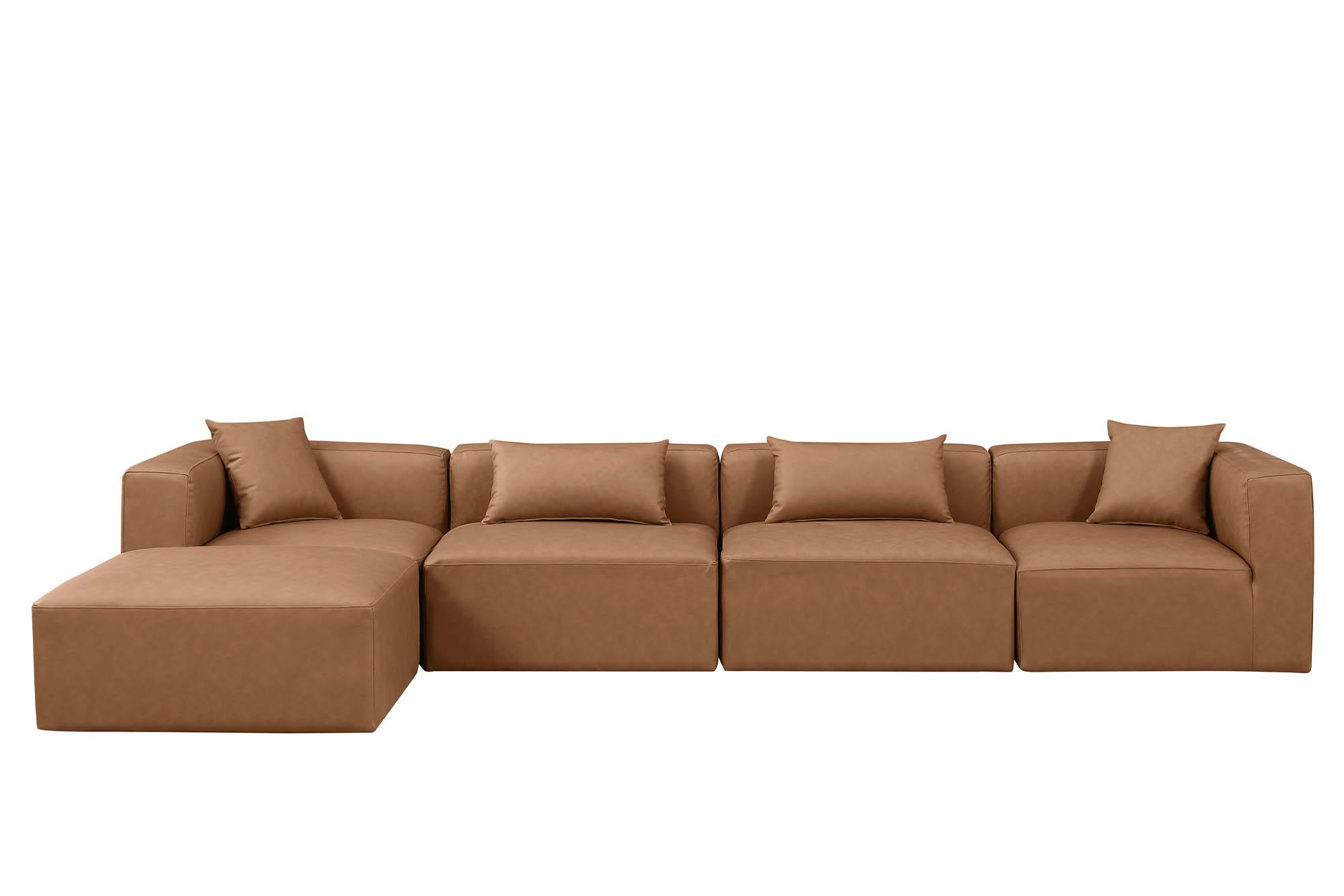 

        
Meridian Furniture CUBE 668Brown-Sec5A Modular Sectional Sofa Brown Faux Leather 094308317861
