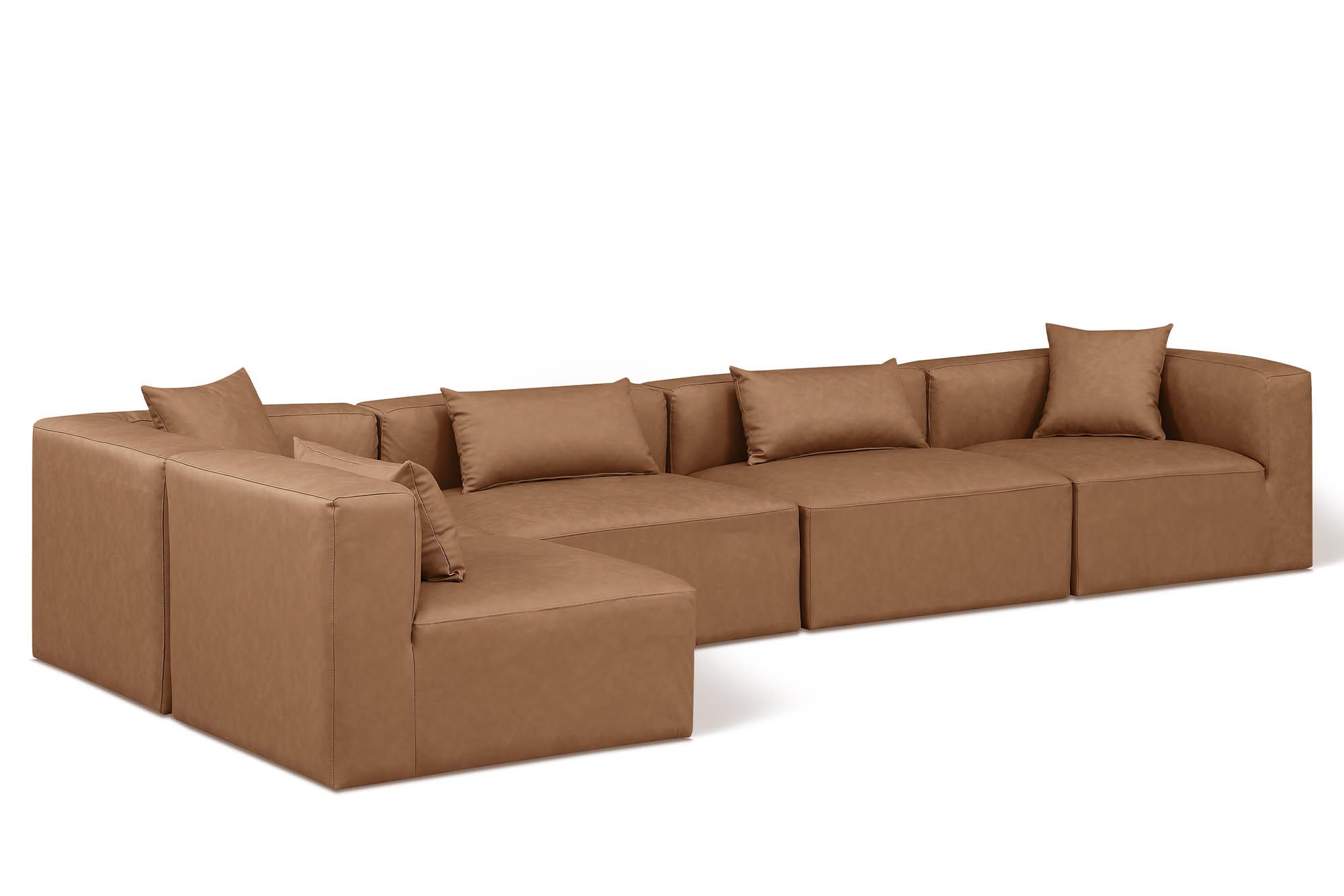 

    
Brown Faux Leather Modular Sectional CUBE 668Brown-Sec5D Meridian Contemporary
