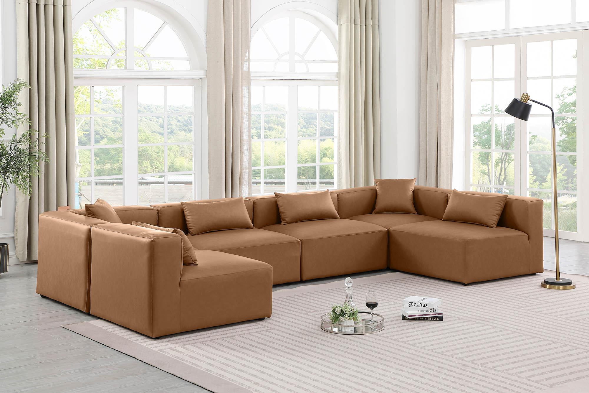 

    
Brown Faux Leather Modular Sectional CUBE 668Brown-Sec6D Meridian Contemporary
