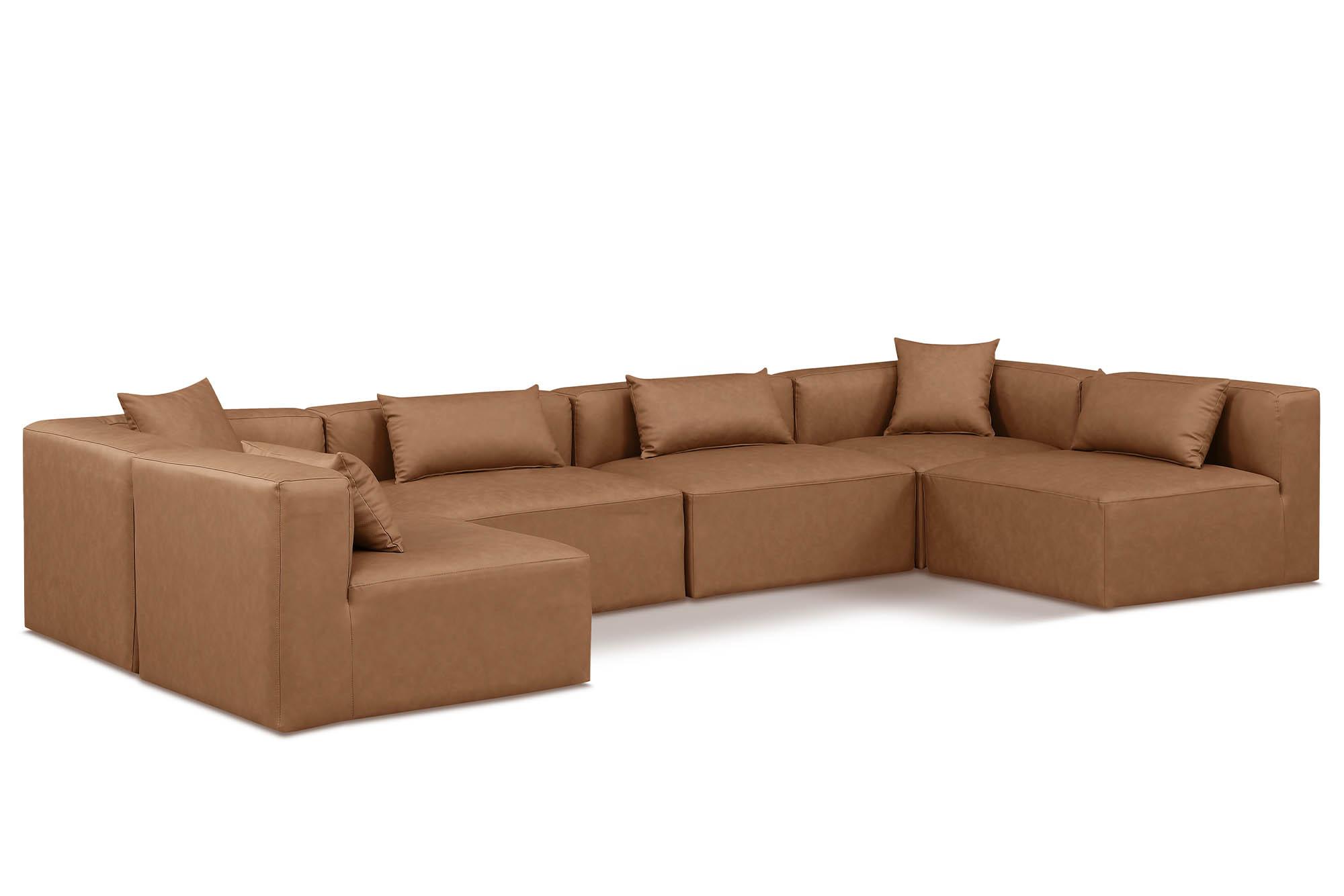 

    
Brown Faux Leather Modular Sectional CUBE 668Brown-Sec6D Meridian Contemporary
