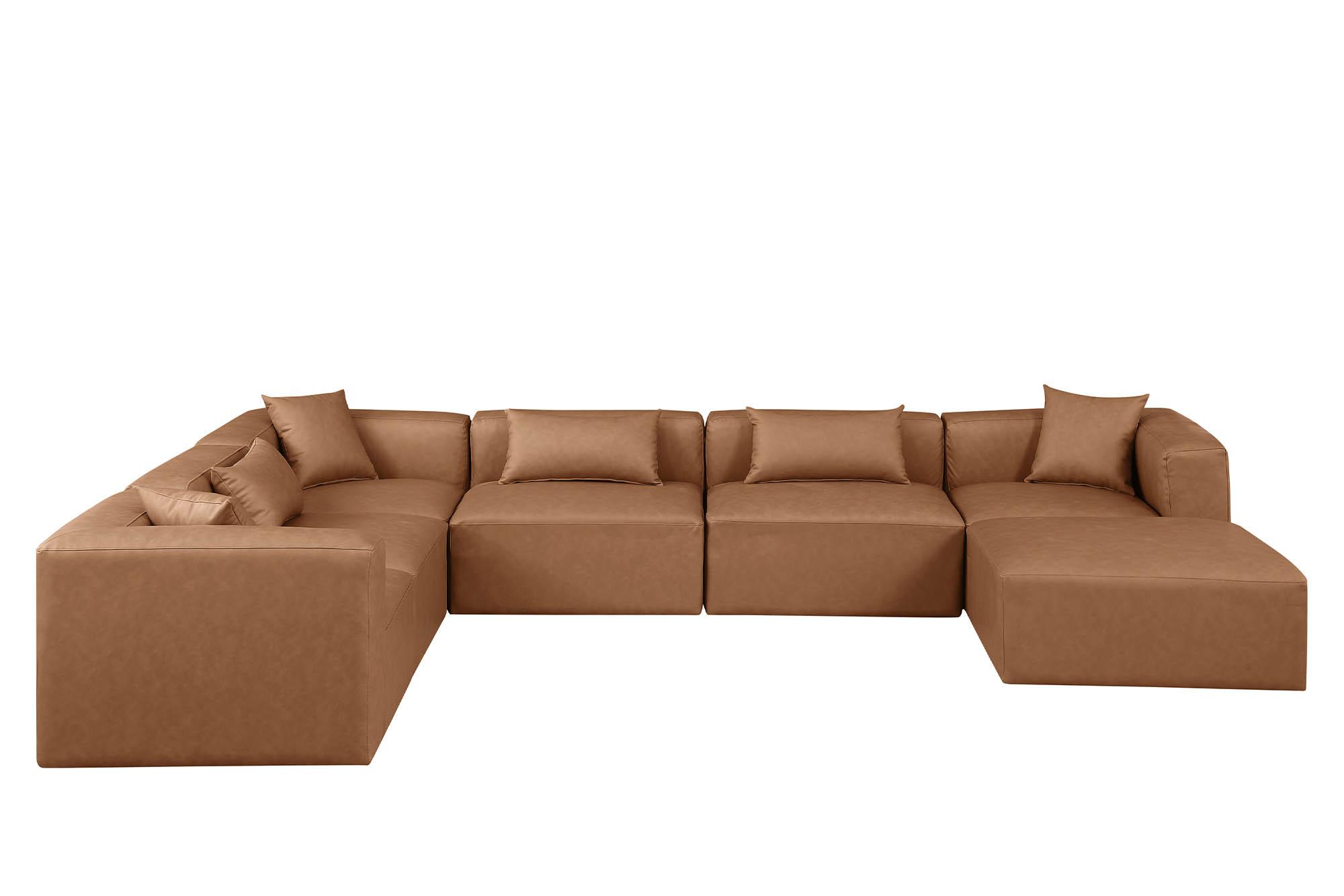 

        
Meridian Furniture CUBE 668Brown-Sec7A Modular Sectional Sofa Brown Faux Leather 094308317953
