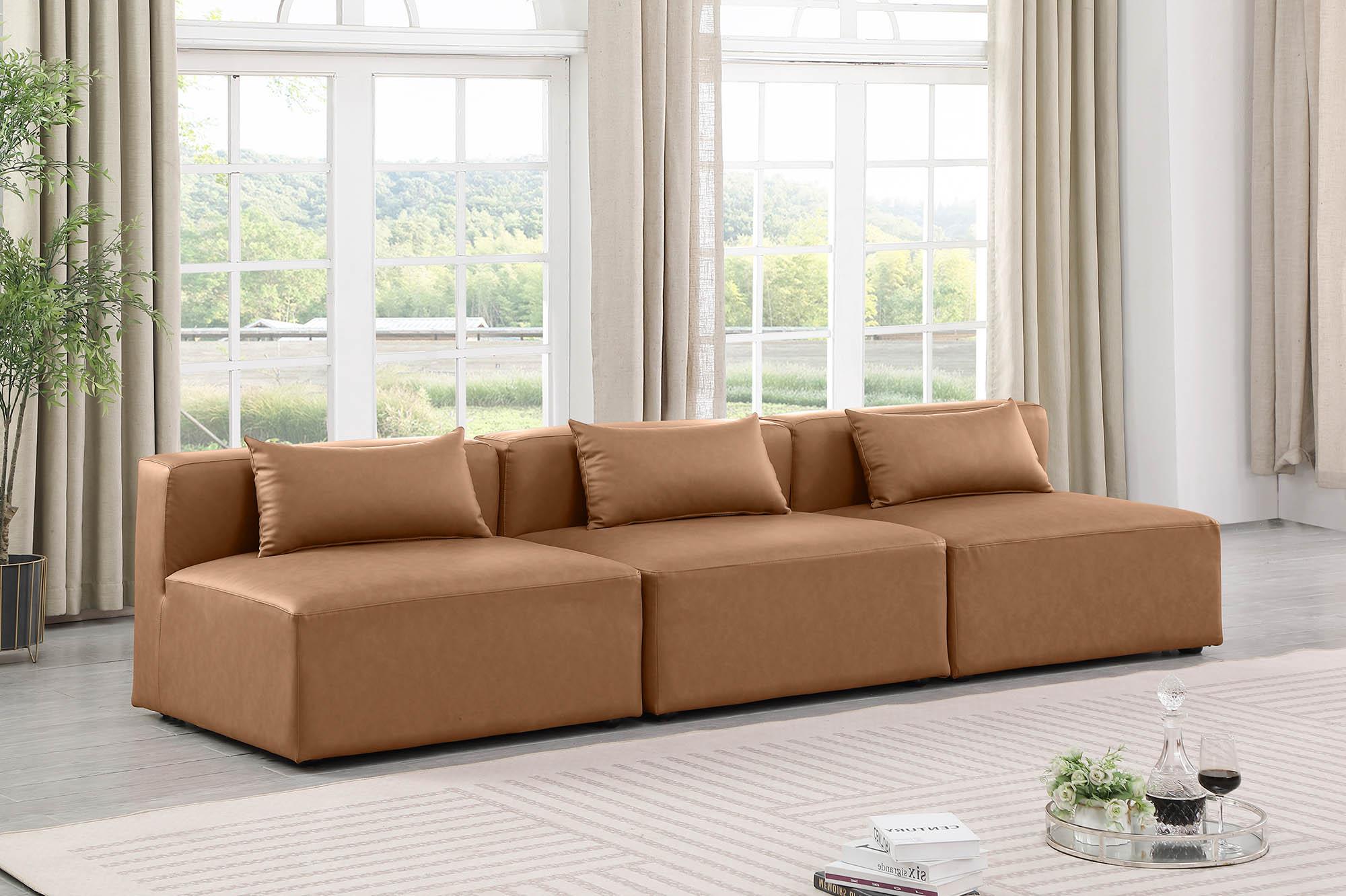 

    
Brown Faux Leather Modular Sofa CUBE 668Brown-S108A Meridian Contemporary
