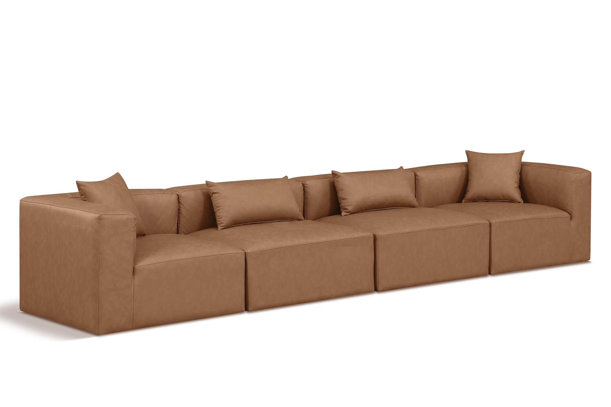 

    
Brown Faux Leather Modular Sofa CUBE 668Brown-S144B Meridian Contemporary
