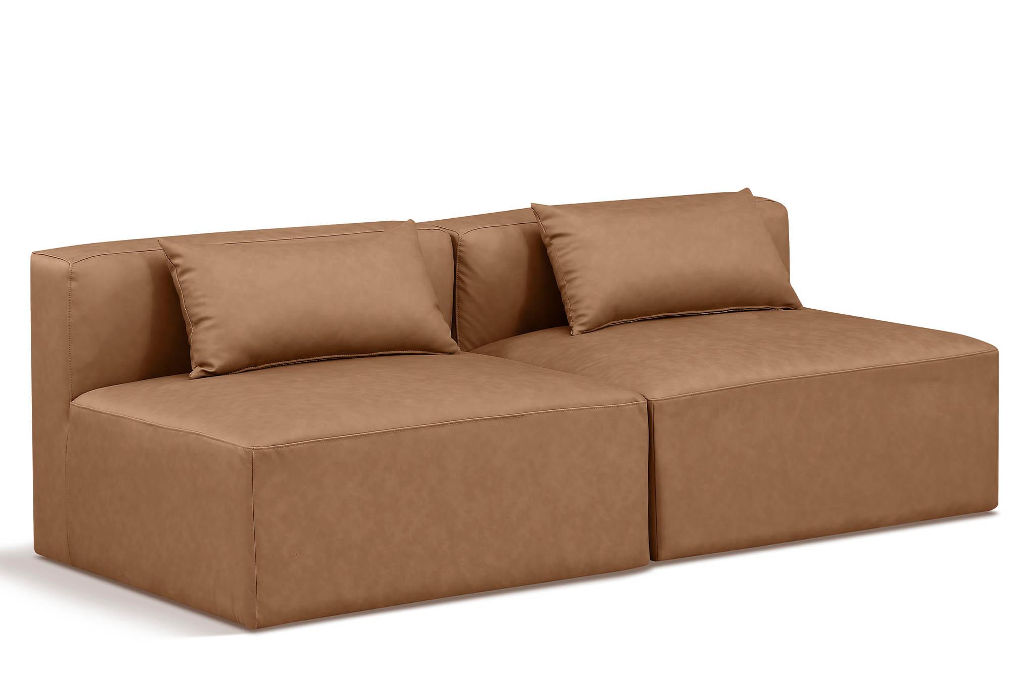 

    
Brown Faux Leather Modular Sofa CUBE 668Brown-S72A Meridian Contemporary
