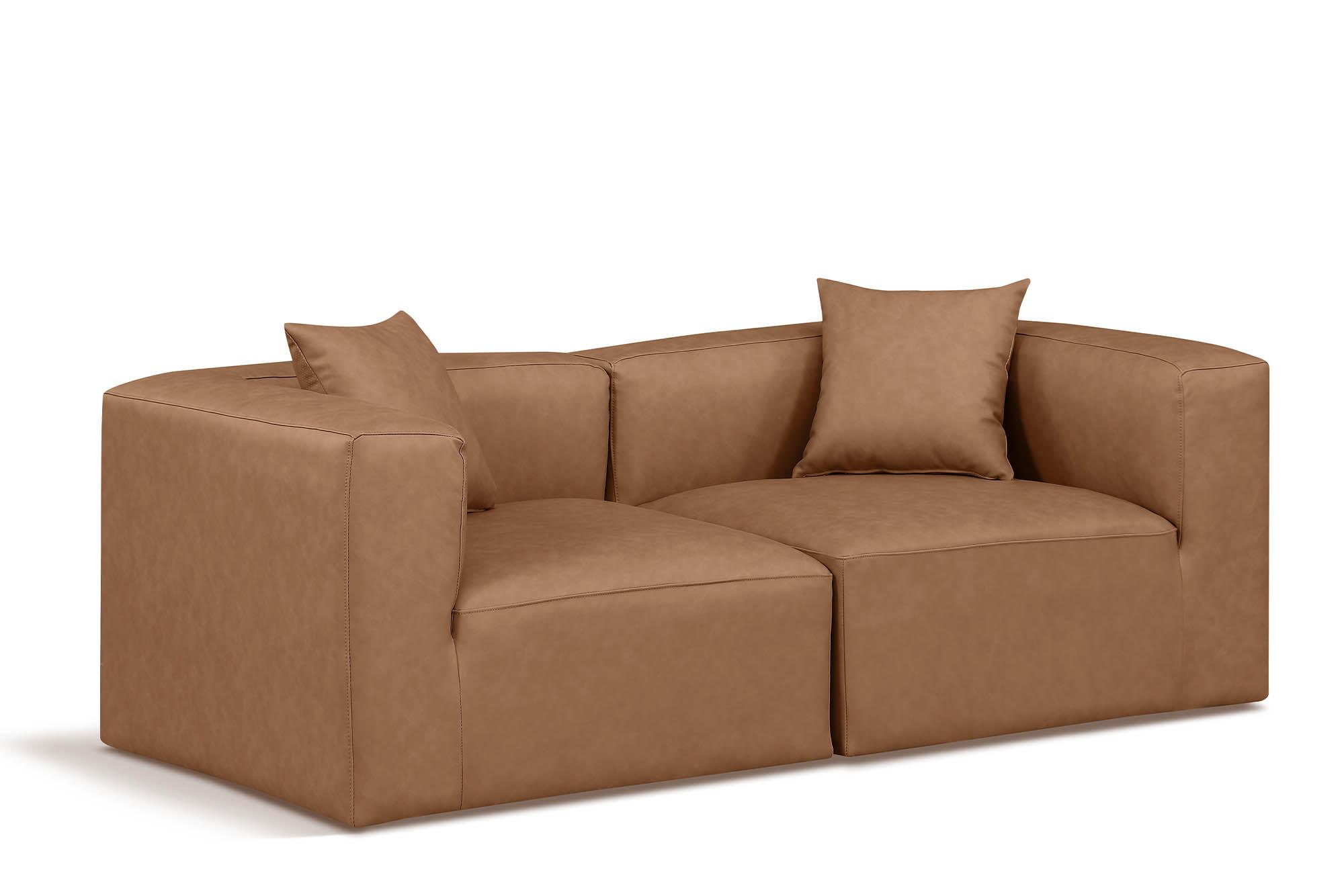 

    
Brown Faux Leather Modular Sofa CUBE 668Brown-S72B Meridian Contemporary
