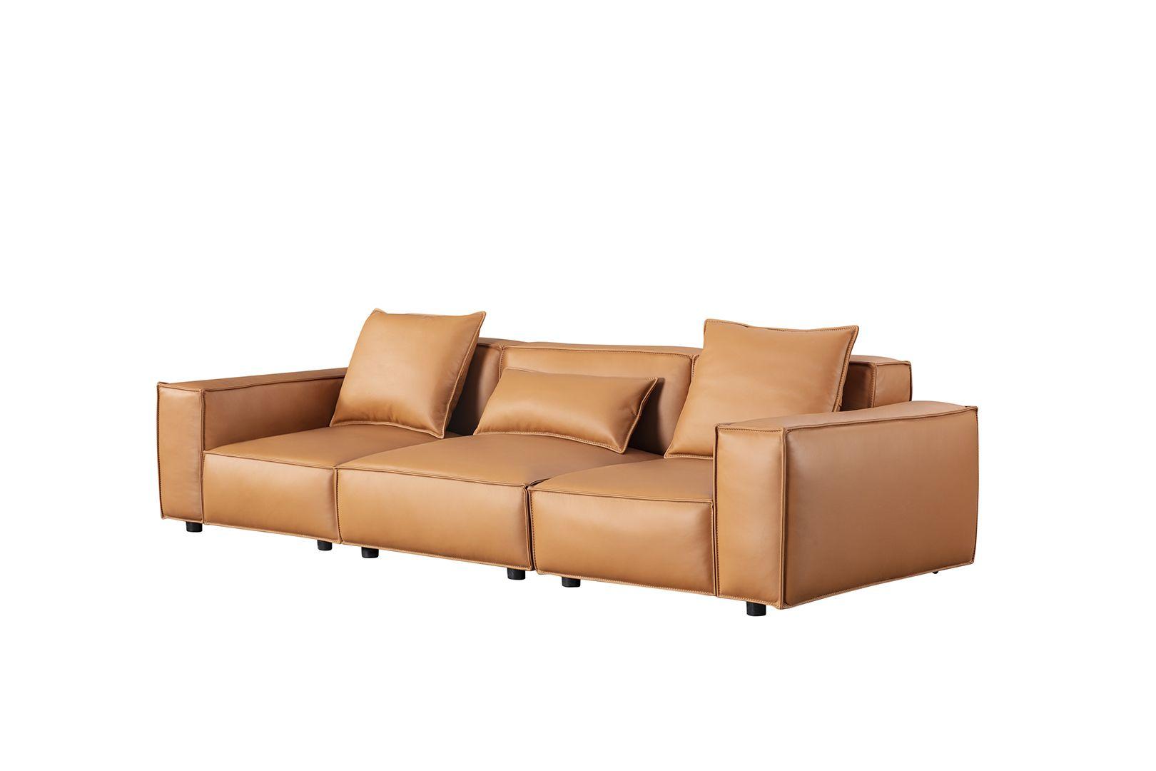 

    
Brown Full Leather Extra Long Sofa EK8008-MB-4S American Eagle Modern
