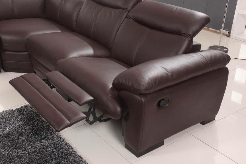 

                    
ESF 2146SECTIONALLEFT Sectional Sofa Brown Top grain leather Purchase 
