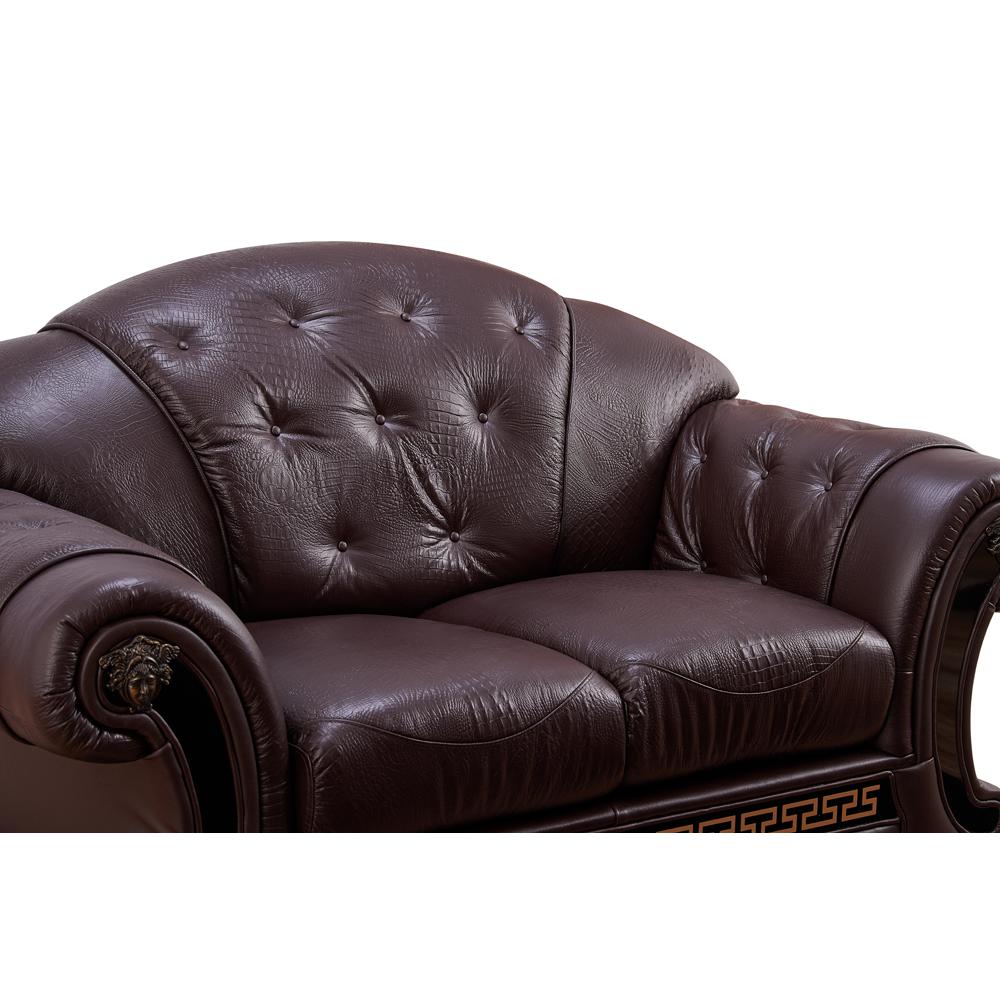

                    
ESF Apolo Sofa and Loveseat Set Dark Brown Leather Purchase 
