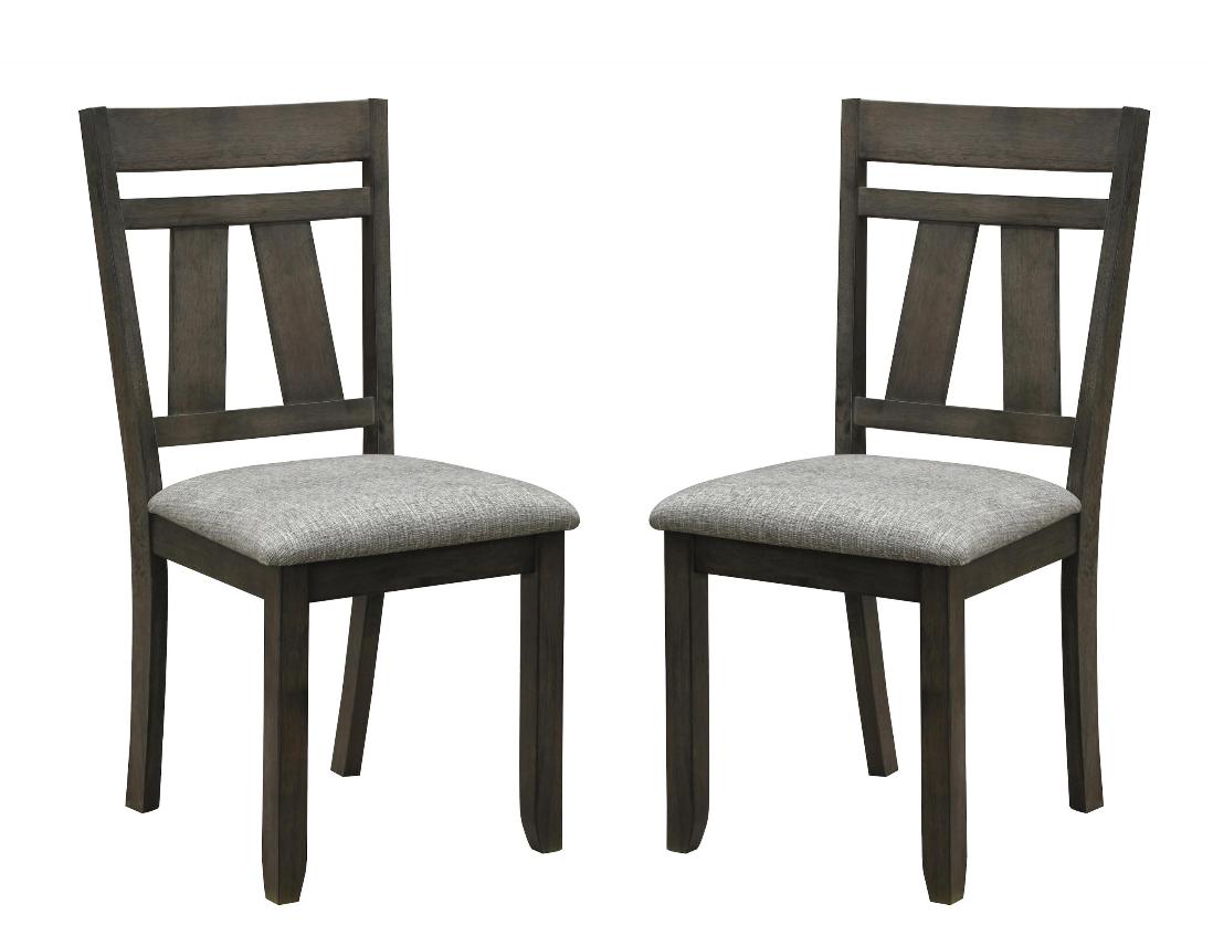 Modern, Farmhouse Dining Chair Set Maribelle 2158GB-S in Brown Fabric