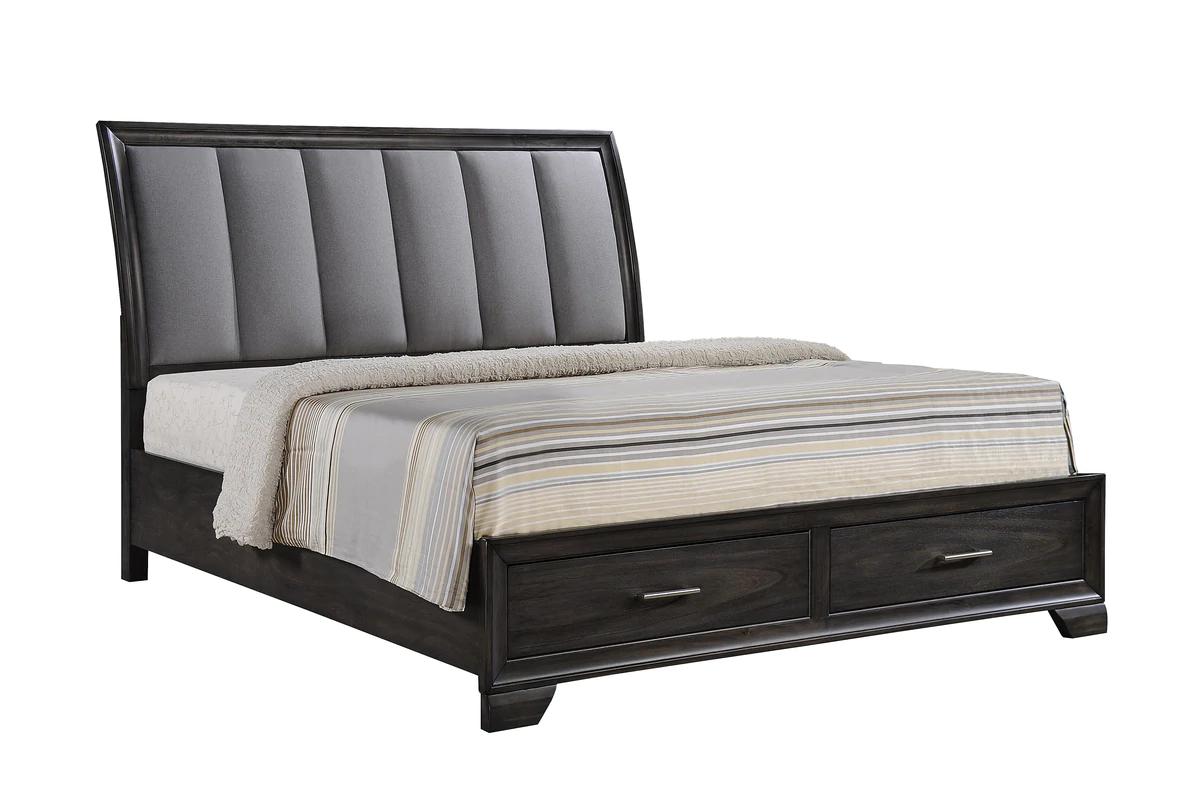 

    
Brown & Gray King Size Panel Bed by Crown Mark Jaymes B6580-K-Bed
