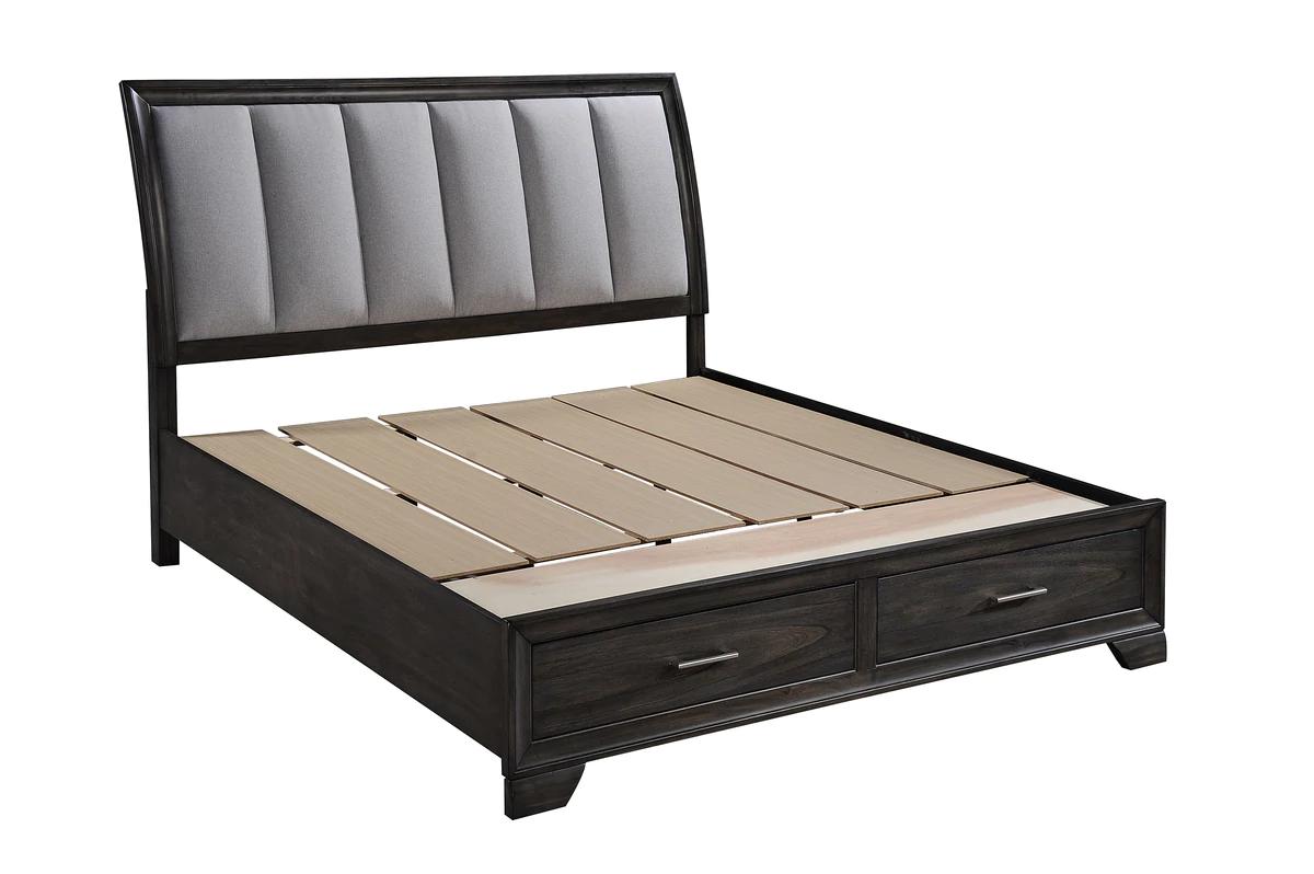

    
Crown Mark Jaymes Panel Bed Gray/Brown B6580-K-Bed
