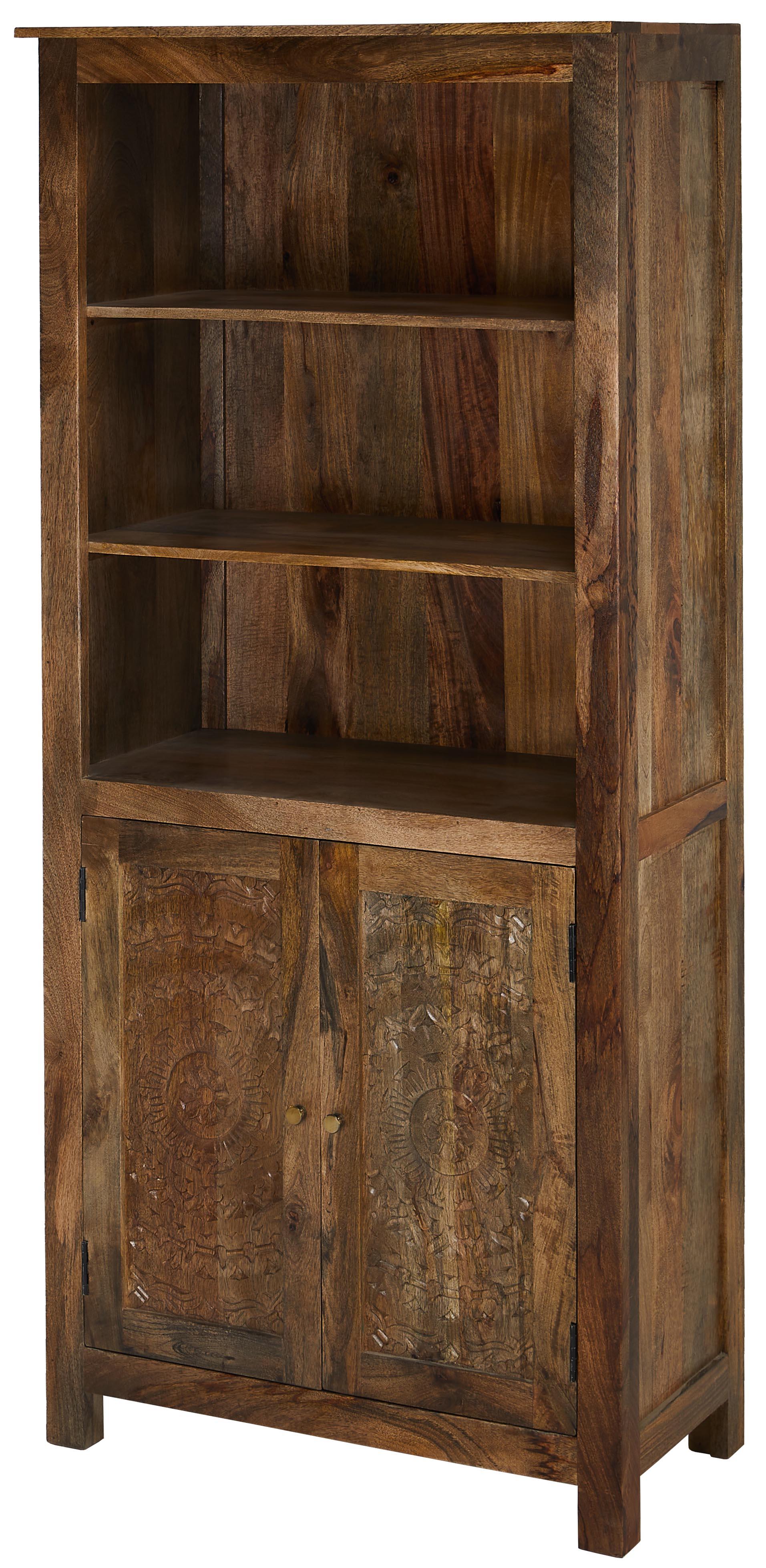

    
Brown Hand Сarved Mango Wood RAMOLA BOOKCASE JAIPUR HOME MHG-30466 Traditional
