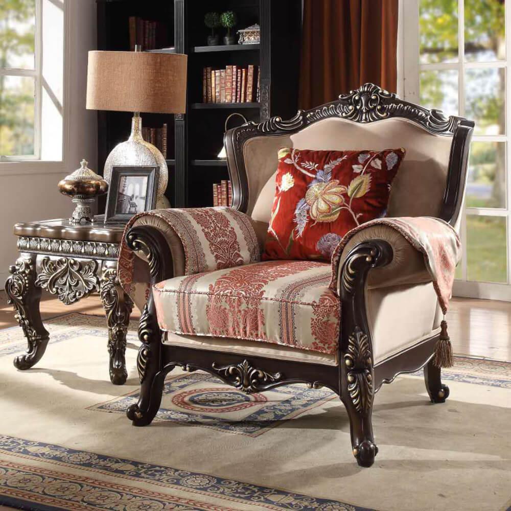 

                    
Homey Design Furniture HD-2638 Sofa Set Mahogany/Brown Fabric Purchase 
