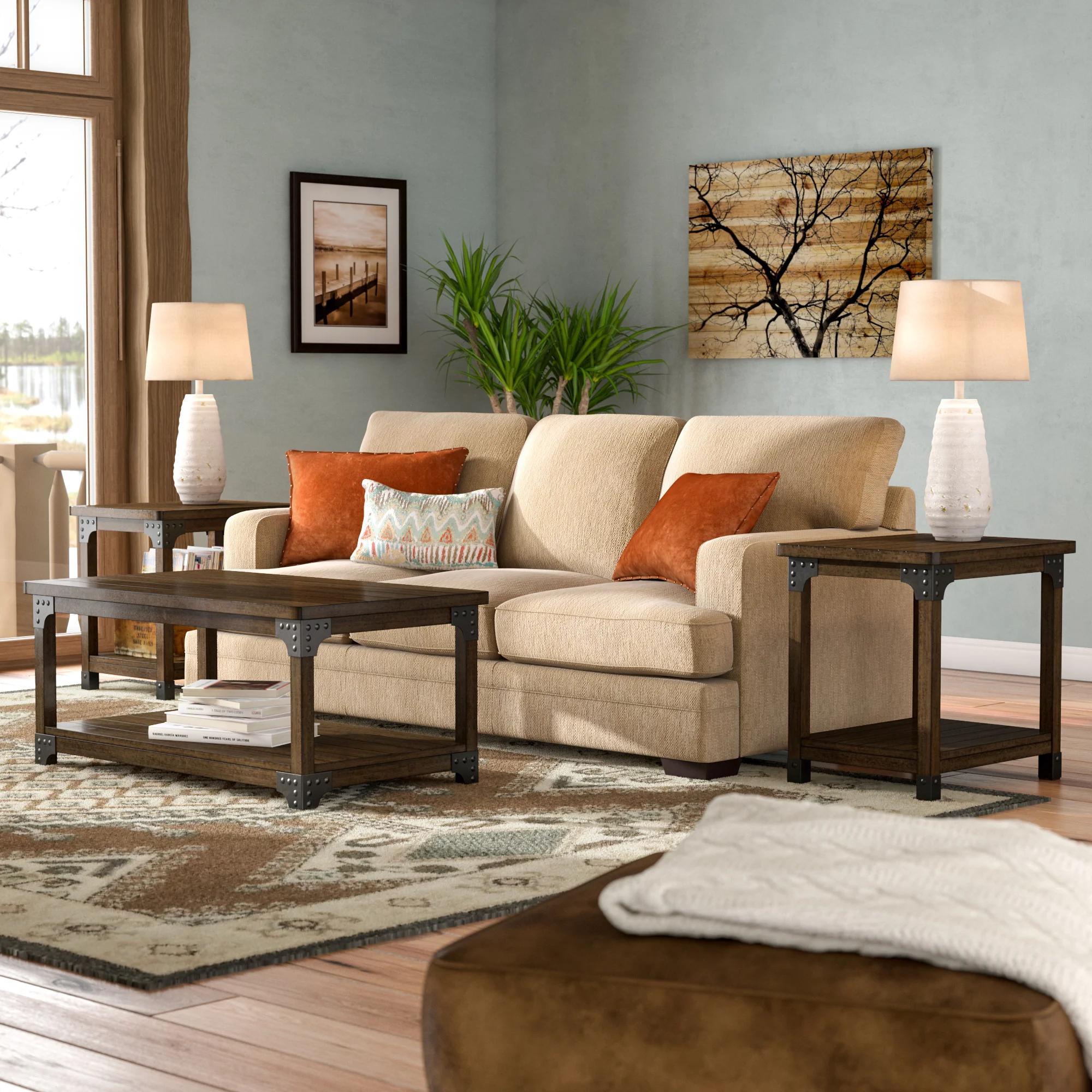 

    
4159SET Crown Mark Coffee Table and 2 End Tables
