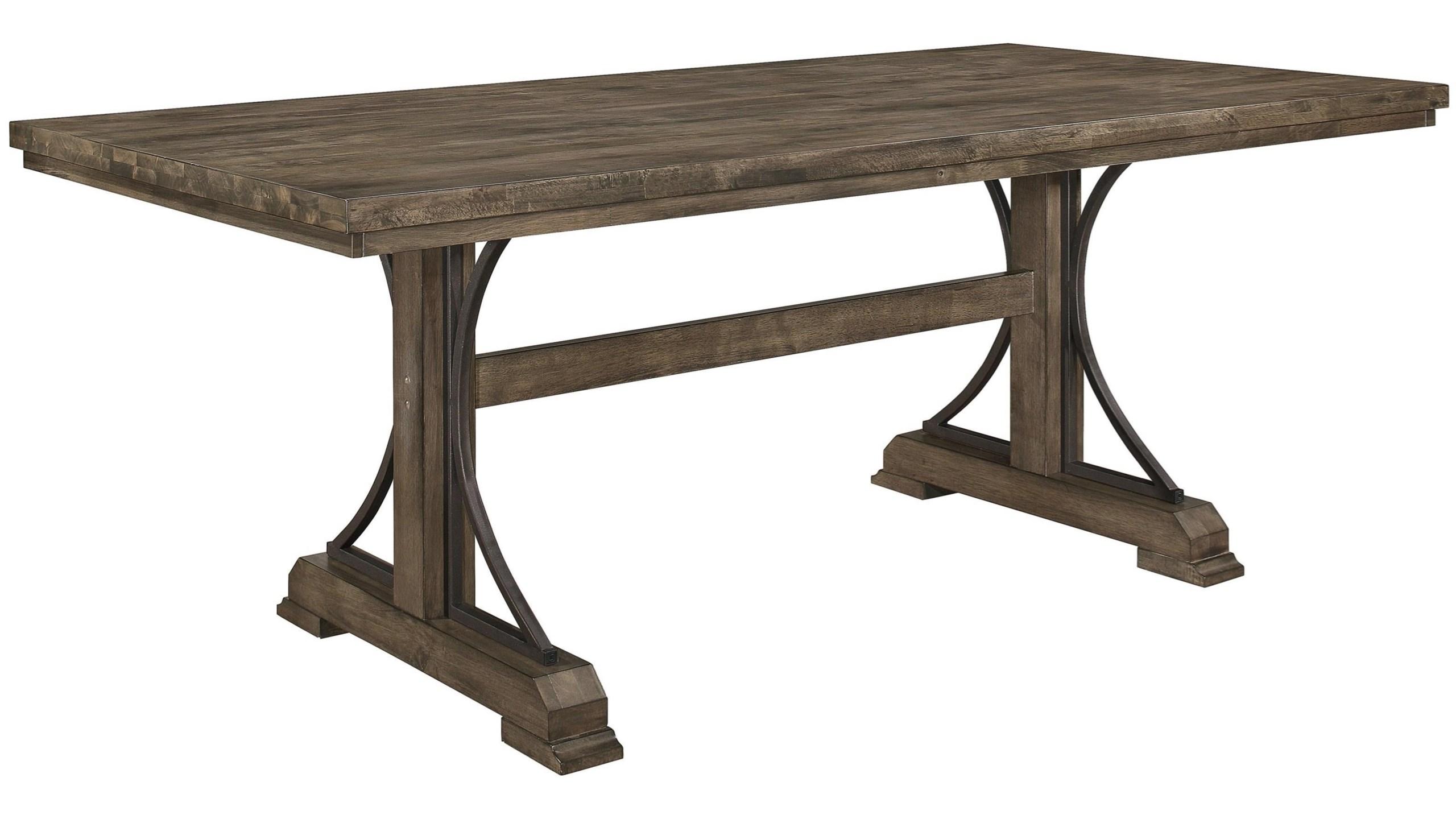 

    
Brown Oak Dining Room Table by Crown Mark Quincy 2131T-4079
