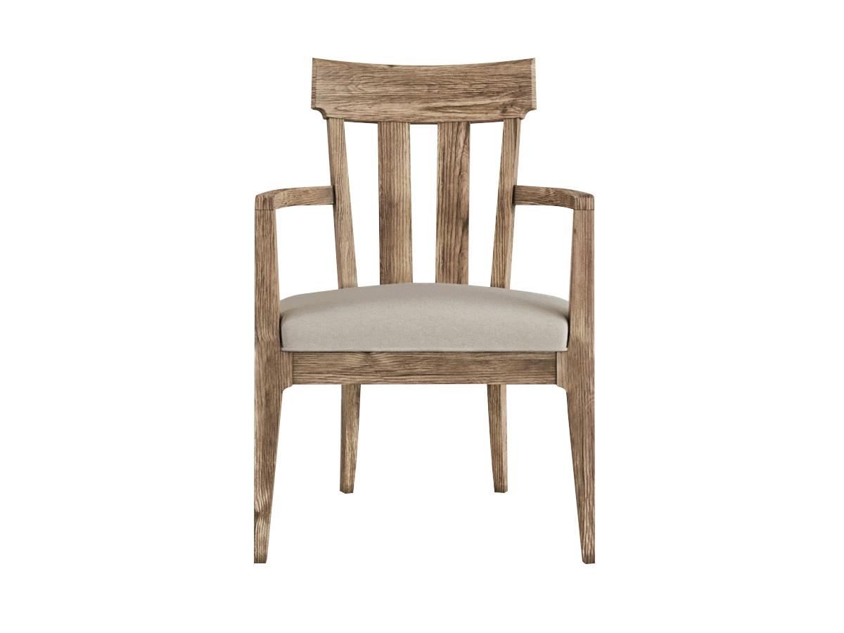 

    
Brown Oak Wood Dining Arm Chairs Set by A.R.T. Furniture Passage
