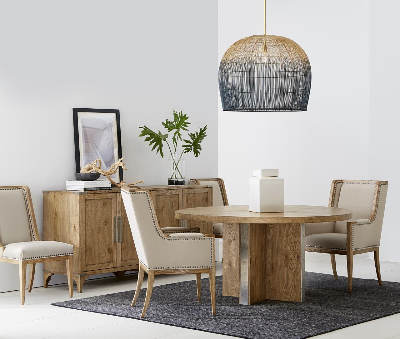 

    
Brown Oak Wood Dining Room 6pcs Set by A.R.T. Furniture Passage
