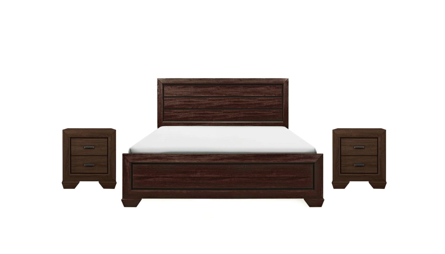 

    
Brown Panel Bedroom Set by Crown Mark Farrow B5510-K-Bed-3pcs

