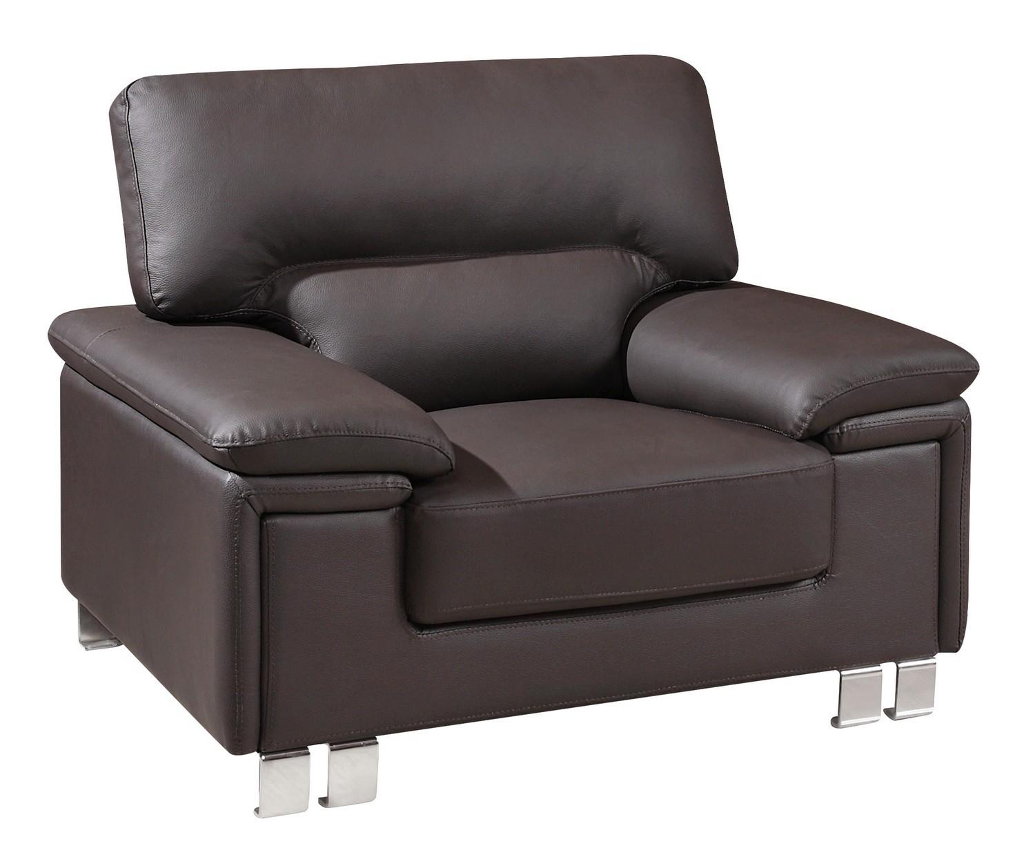 

                    
Global Furniture USA U9399-BR Sofa Loveseat and Chair Set Brown Leather Match Purchase 
