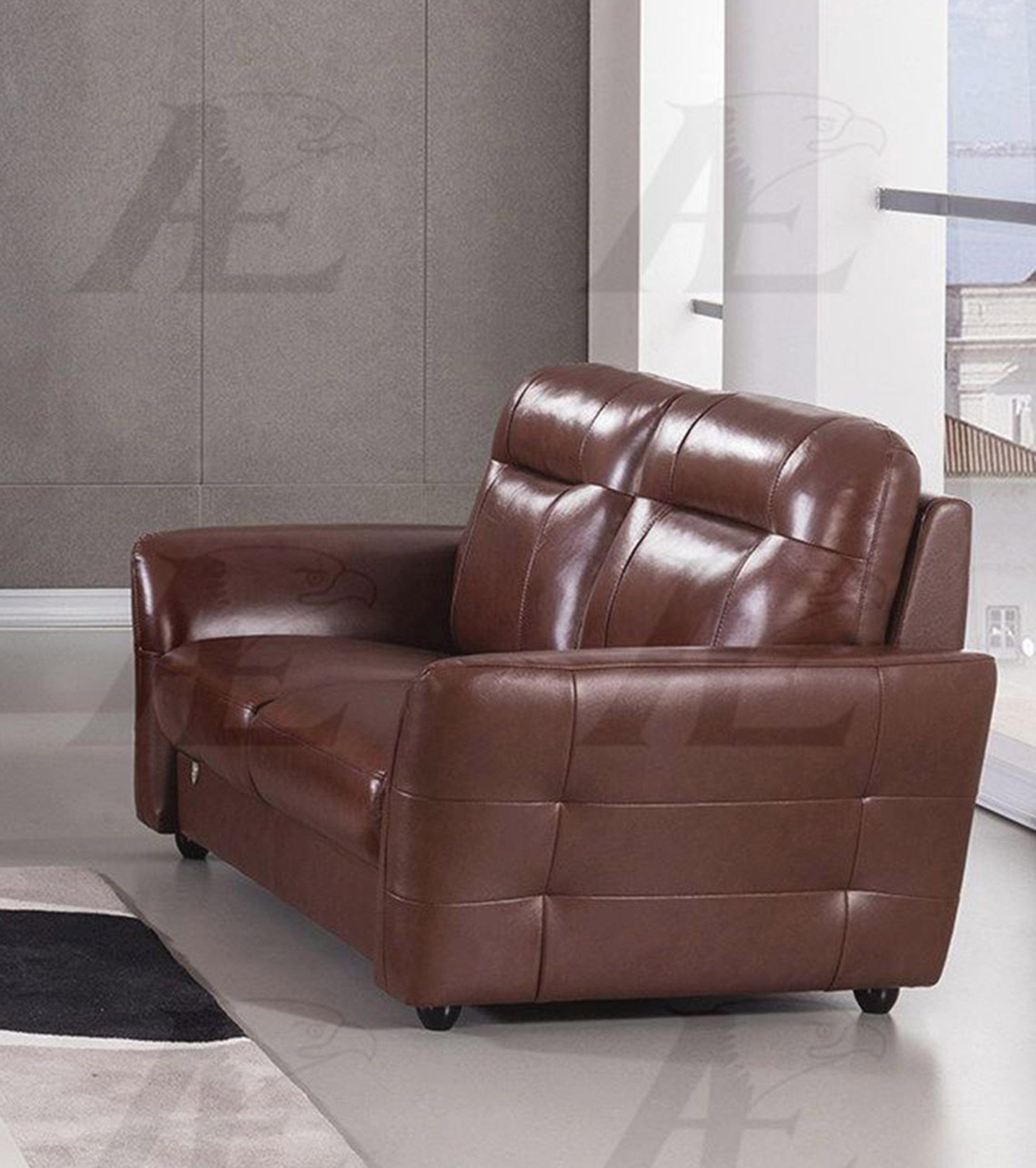 

    
Brown Top-Grain Italian Leather Loveseat EK090-BR-LS American Eagle Modern
