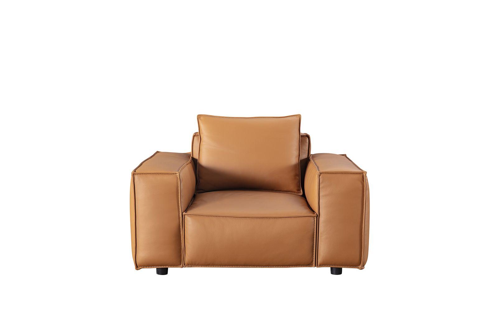 

                    
Buy Brown Top-Grain Italian Leather Sofa Set 3Pcs EK8008-MB-SF American Eagle Modern
