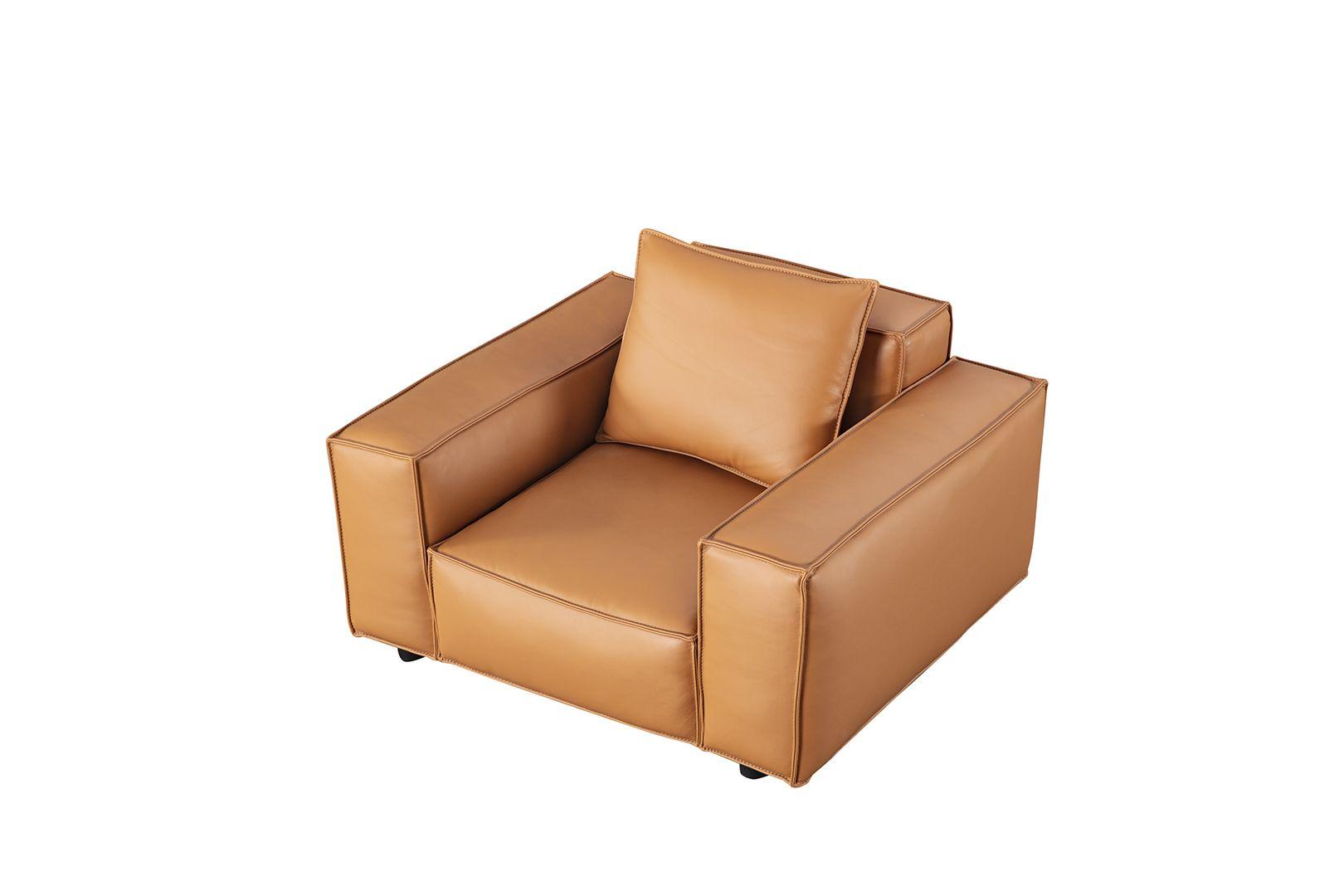

    
 Order  Brown Top-Grain Italian Leather Sofa Set 3Pcs EK8008-MB-SF American Eagle Modern
