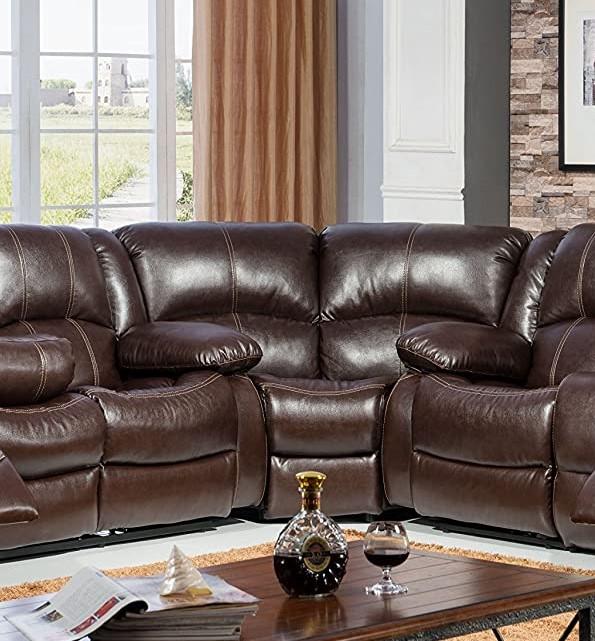 

    
McFerran Furniture SF3595 Reclining Sectional Brown SF3595 SECTIONAL
