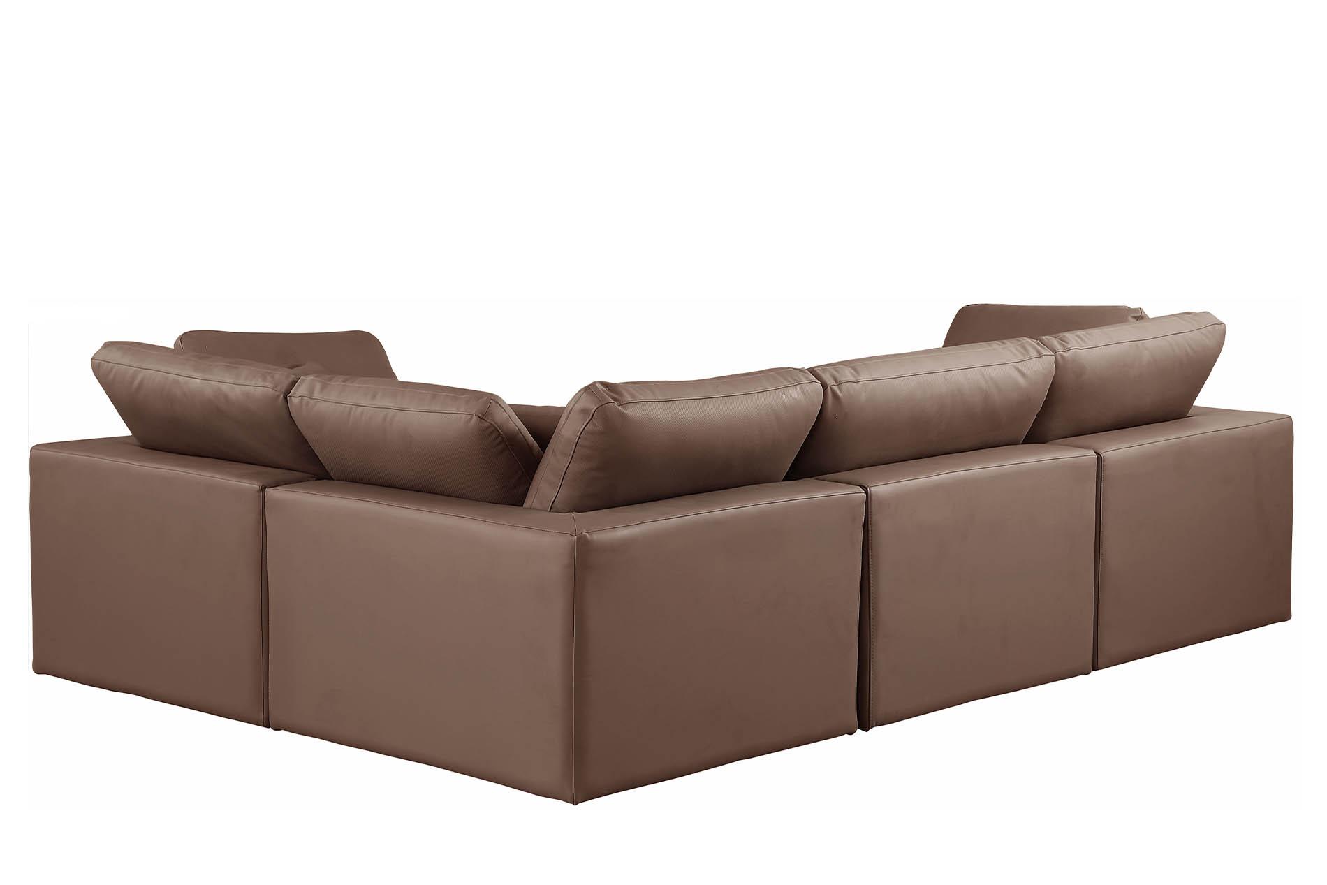 

        
Meridian Furniture 188Brown-Sec4C Modular Sectional Brown Faux Leather 094308321486

