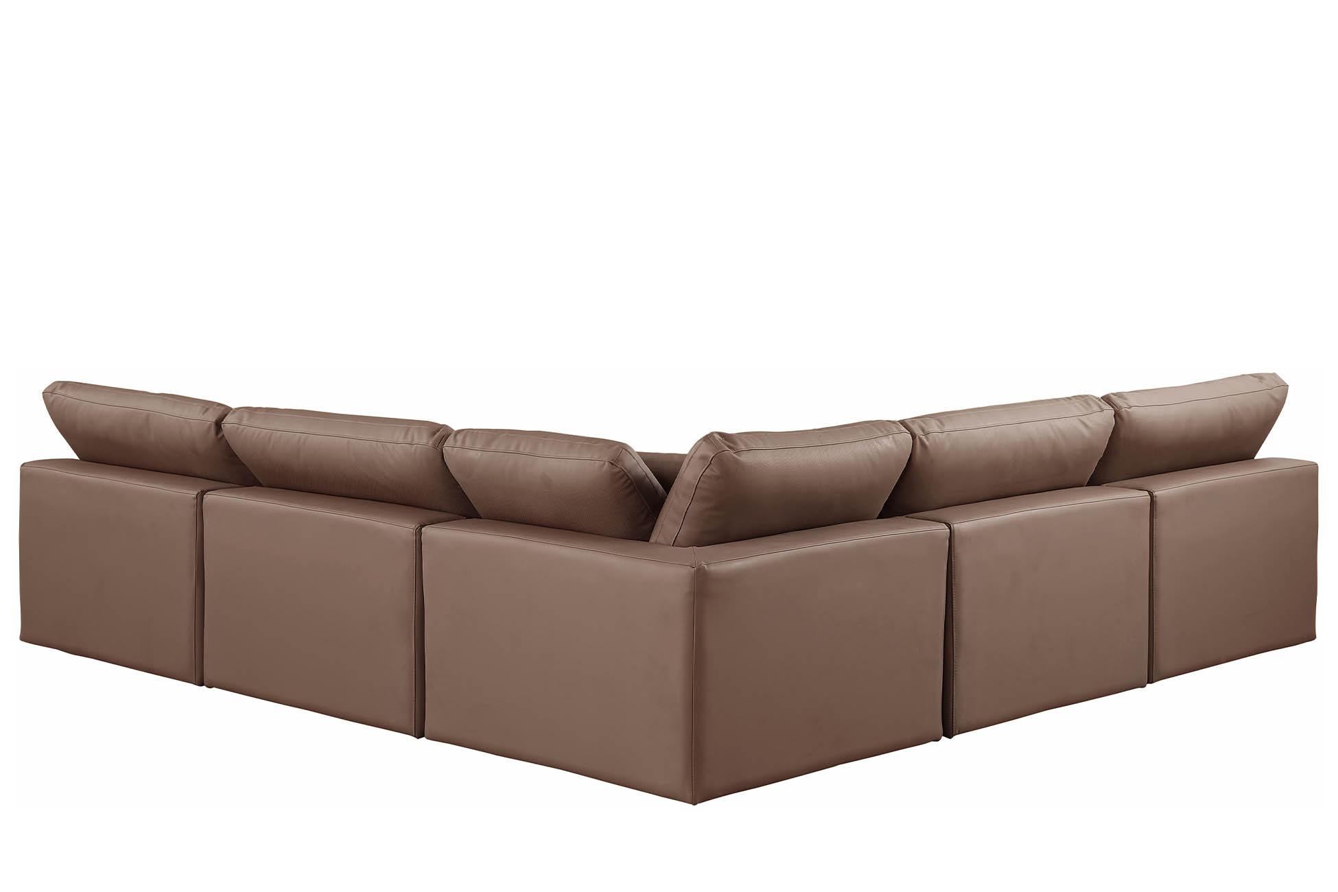 

        
Meridian Furniture 188Brown-Sec5B Modular Sectional Brown Faux Leather 094308289069
