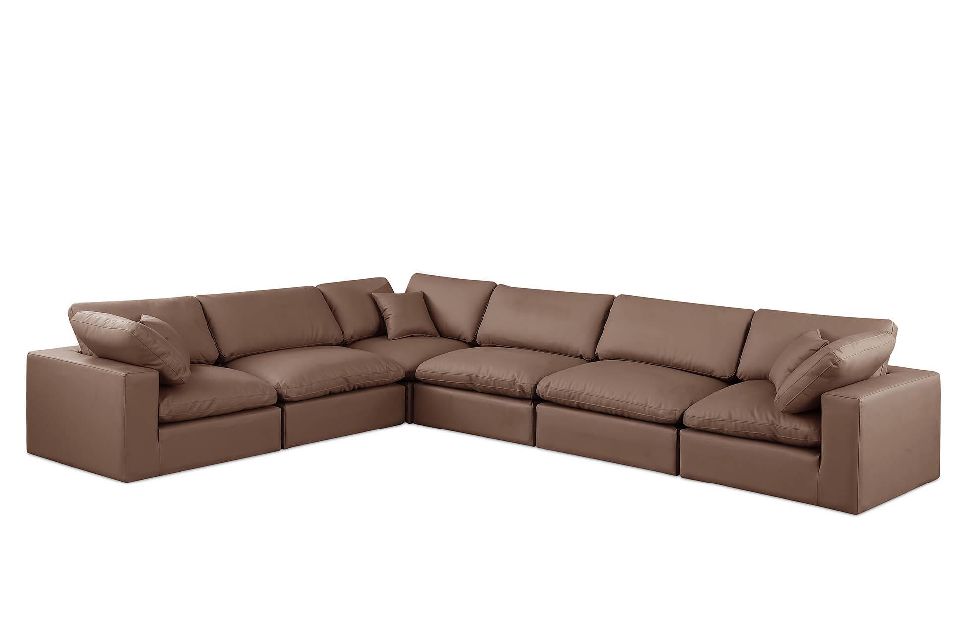 

    
Brown Vegan Leather Modular Sectional COMFY 188Brown-Sec6A Meridian Contemporary
