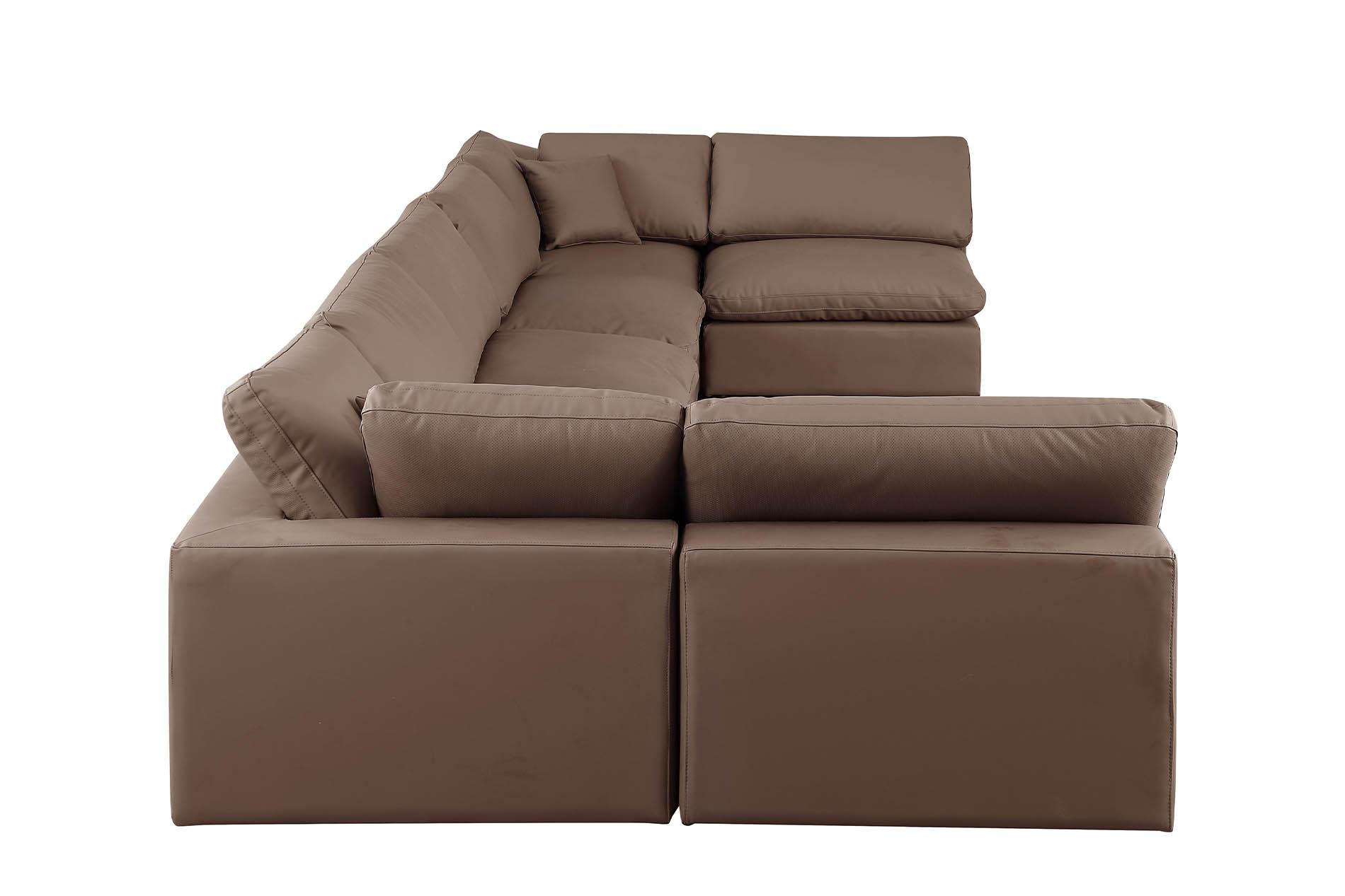 

        
Meridian Furniture 188Brown-Sec7B Modular Sectional Brown Faux Leather 094308289144
