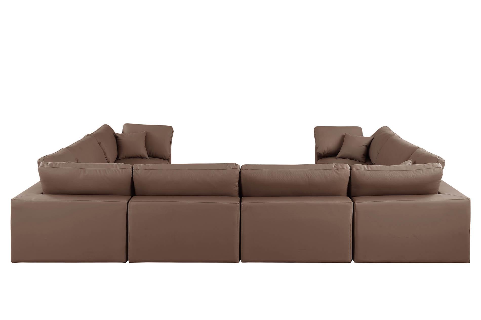 

        
Meridian Furniture 188Brown-Sec8A Modular Sectional Brown Faux Leather 094308289151
