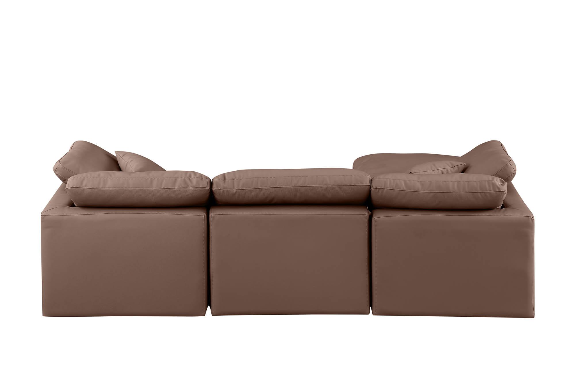 

    
146Brown-Sec4A Meridian Furniture Modular Sectional Sofa
