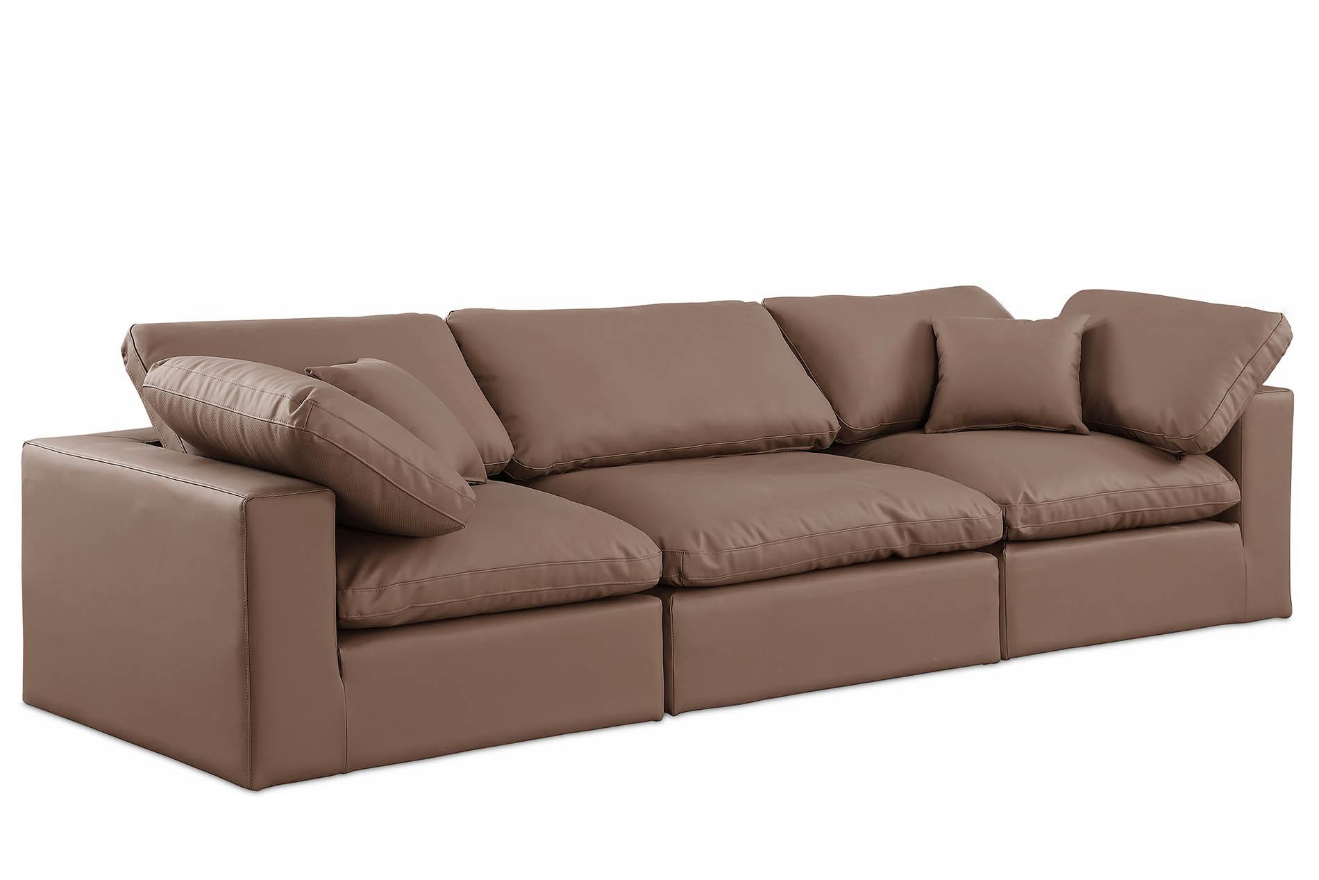 

    
Brown Vegan Leather Modular Sofa COMFY 188Brown-S119 Meridian Contemporary
