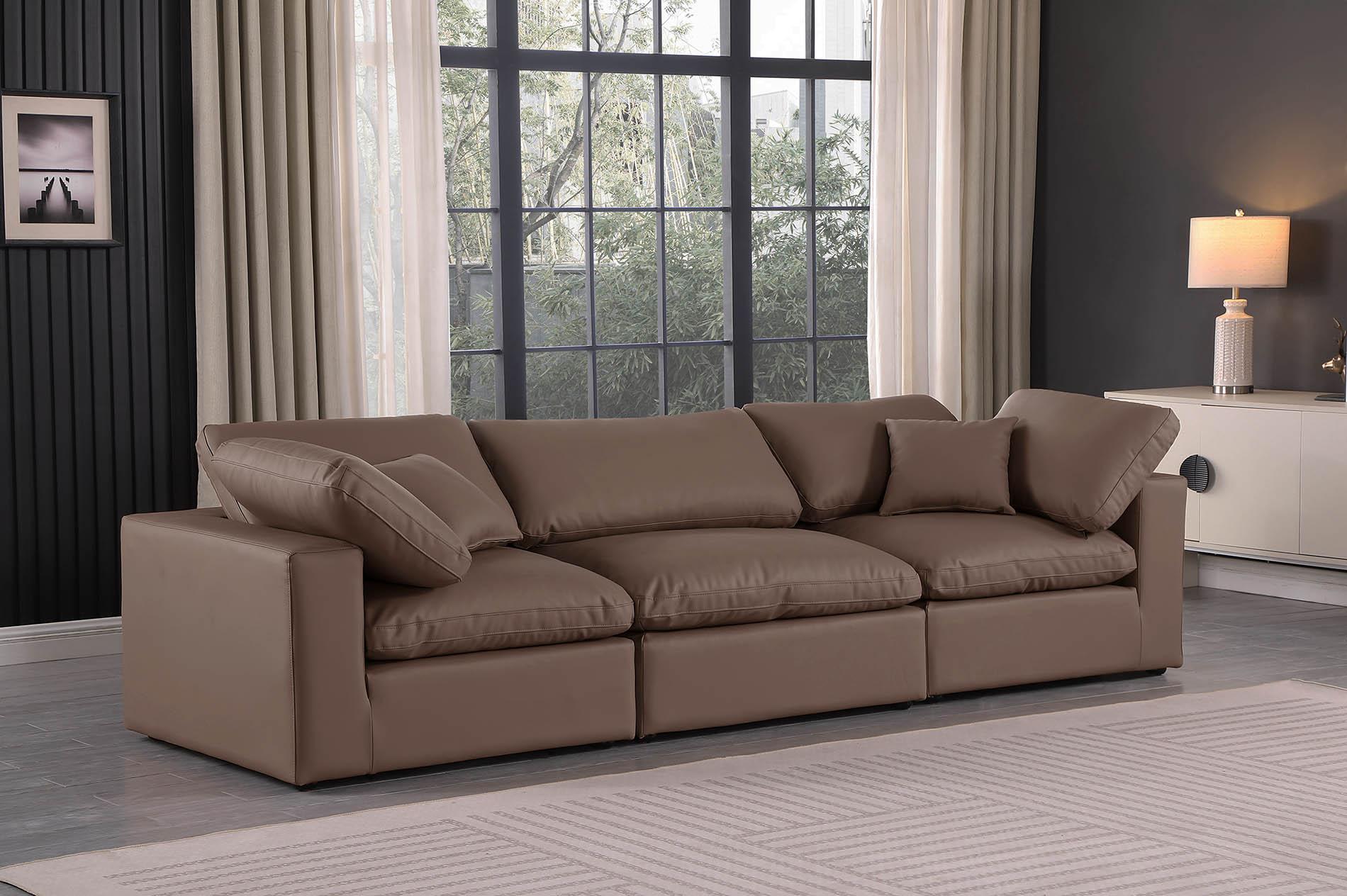 

    
Brown Vegan Leather Modular Sofa COMFY 188Brown-S119 Meridian Contemporary
