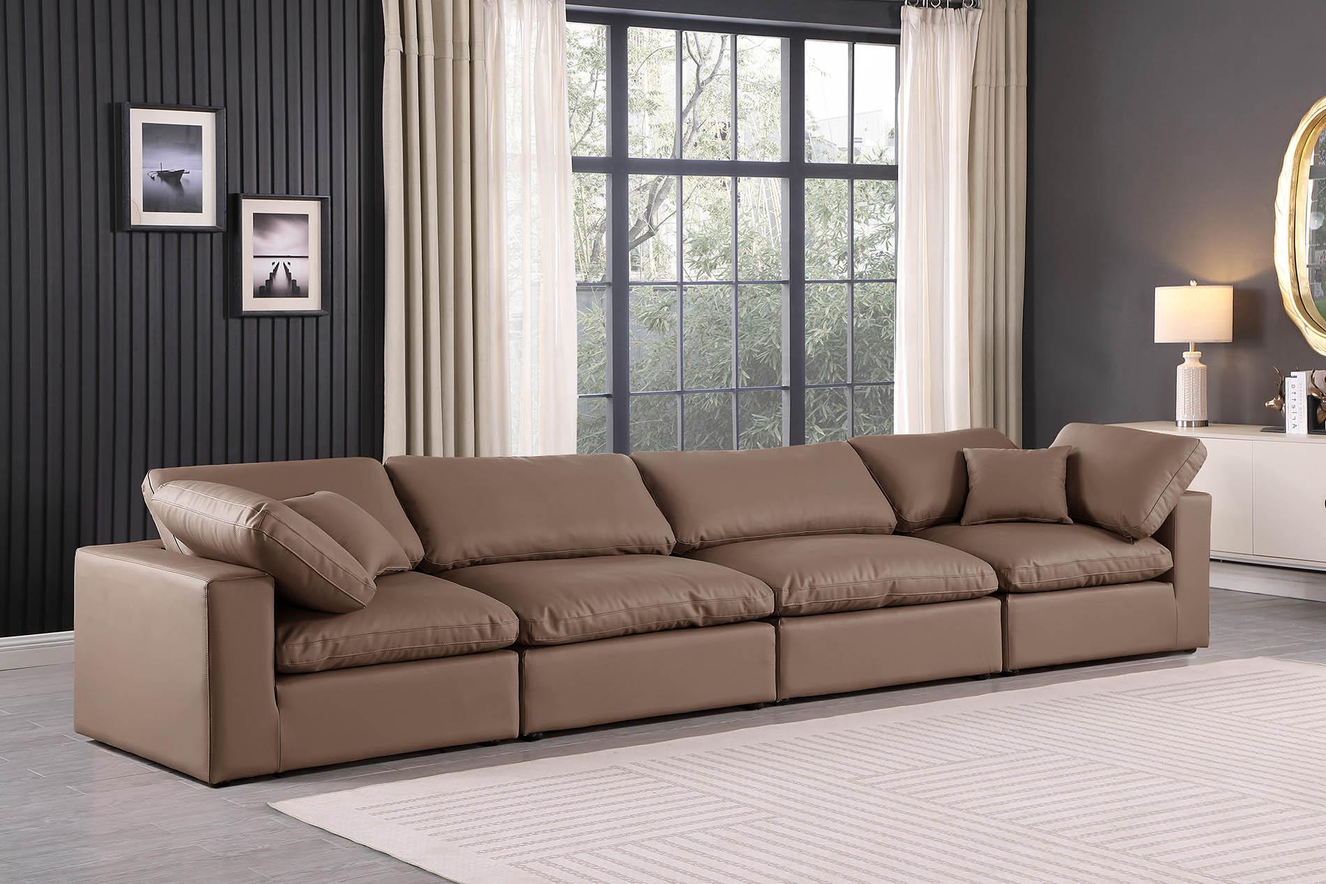 

    
Brown Vegan Leather Modular Sofa COMFY 188Brown-S158 Meridian Contemporary
